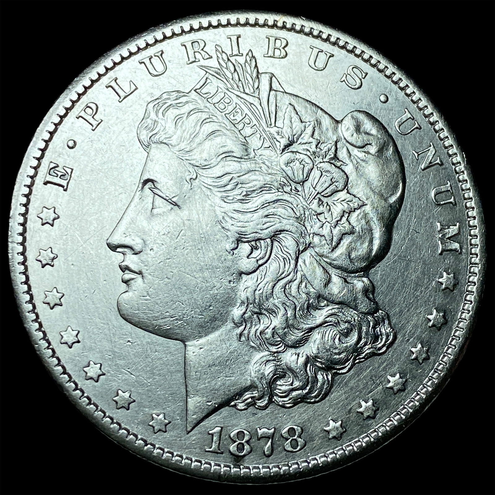 1878-S Silver Morgan Dollar CLOSELY UNCIRCULATED: 1878-S Silver Morgan Dollar CLOSELY UNCIRCULATED
