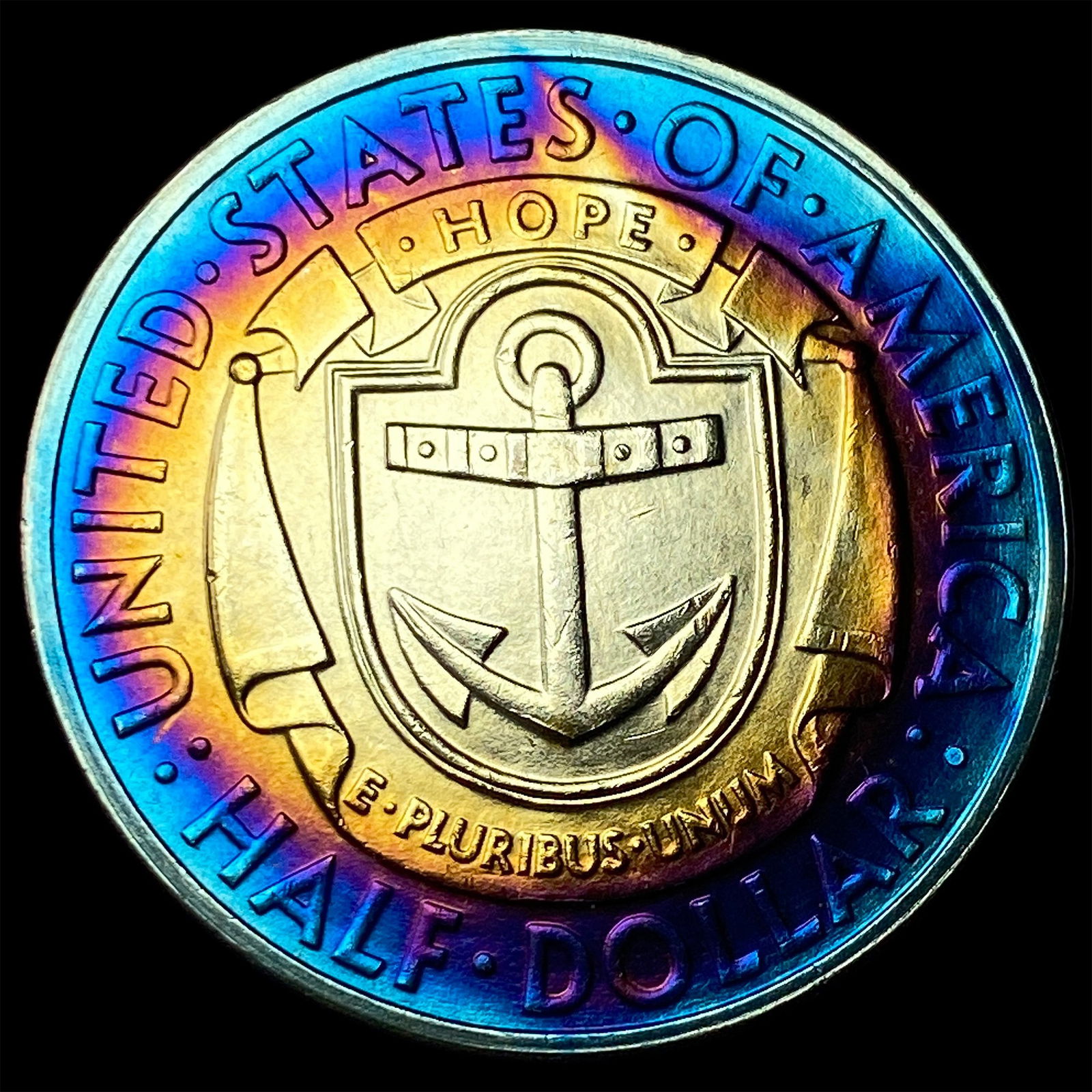 1936-S Rhode Island Silver Half Dollar UNCIRCULATED: 1936-S Rhode Island Silver Half Dollar UNCIRCULATED