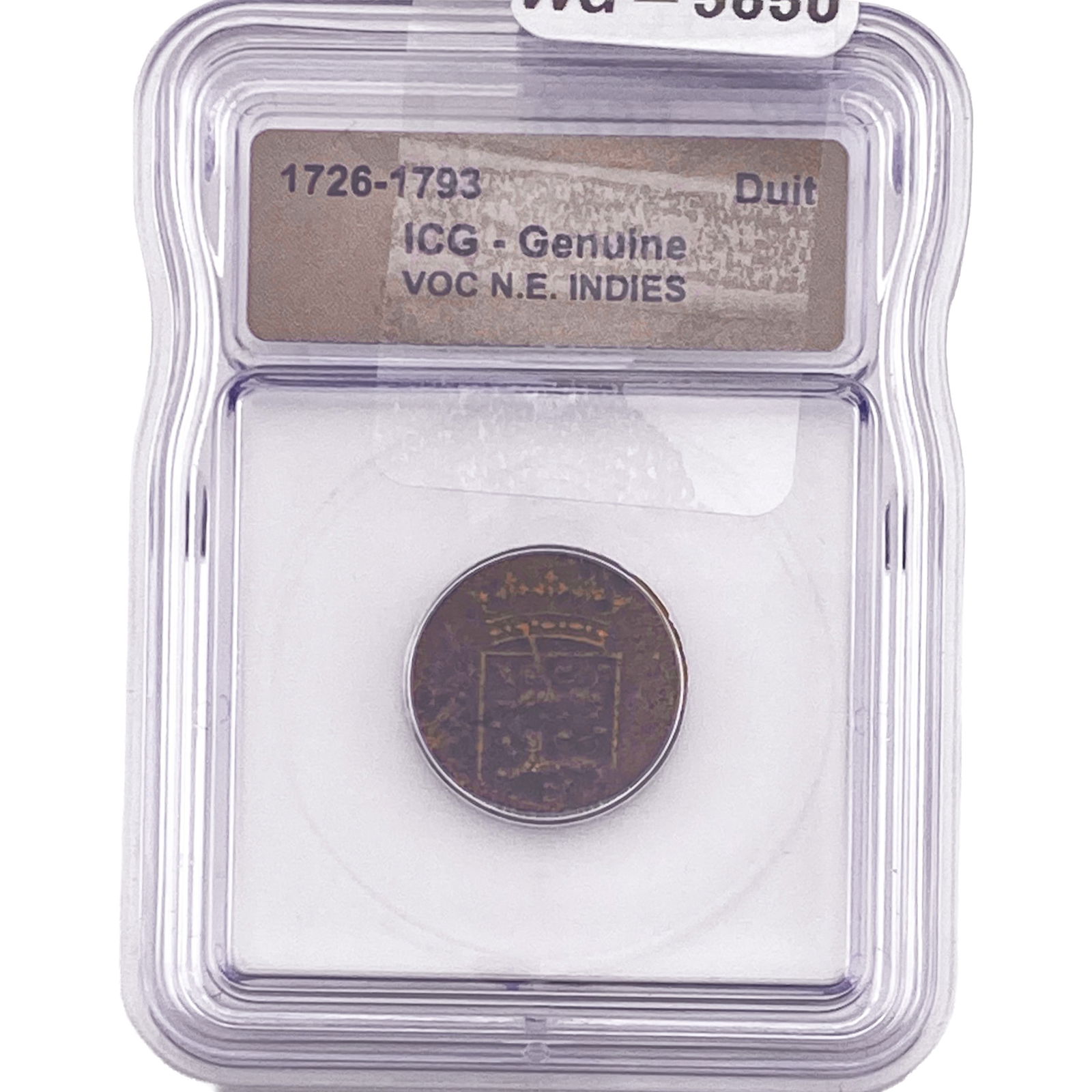 1726-1793 VOC N.E. Indies Duit ICG Genuine: 1726-1793 VOC N.E. Indies Duit ICG Genuine