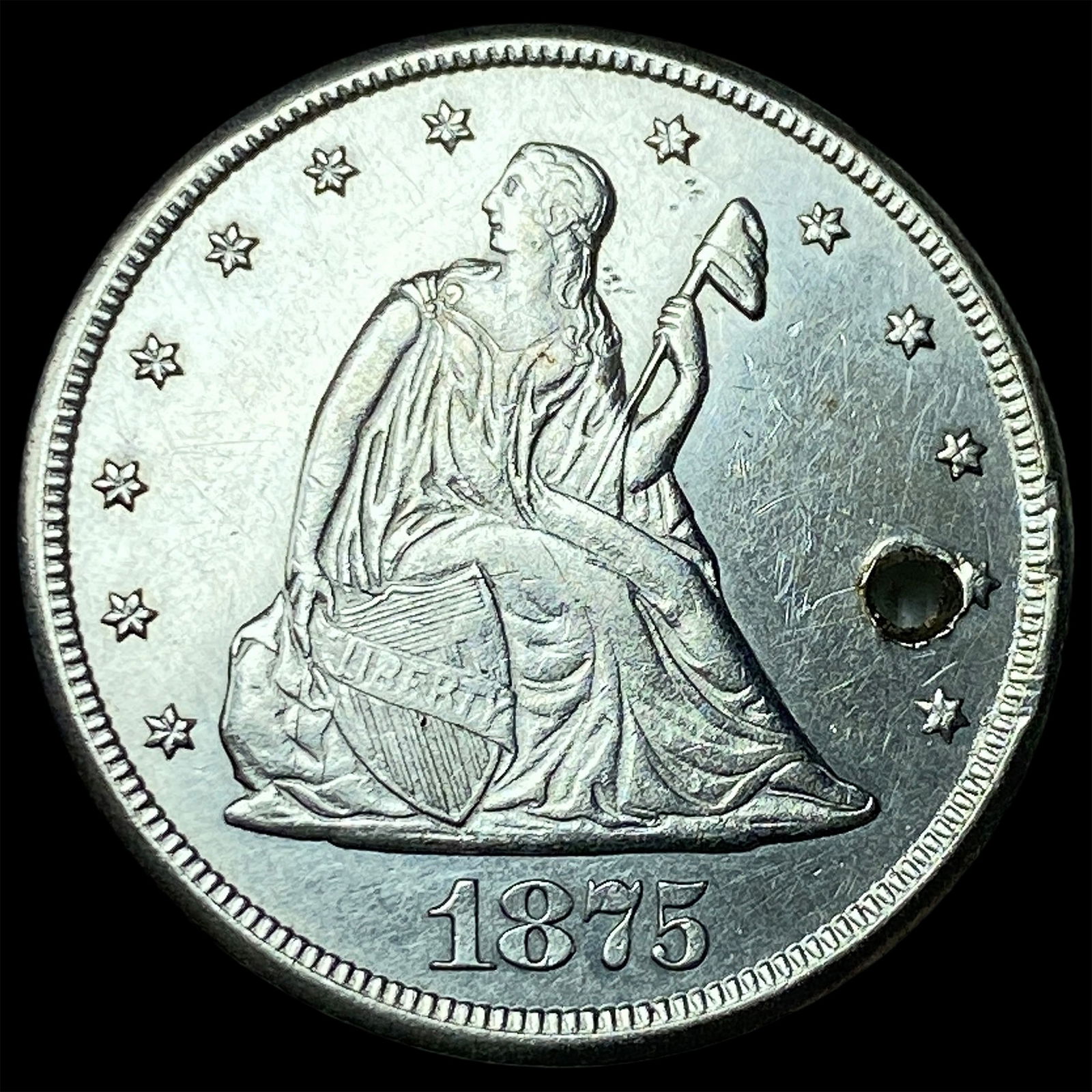 1875-CC Silver Twenty Cents HIGH GRADE (1 of 2)