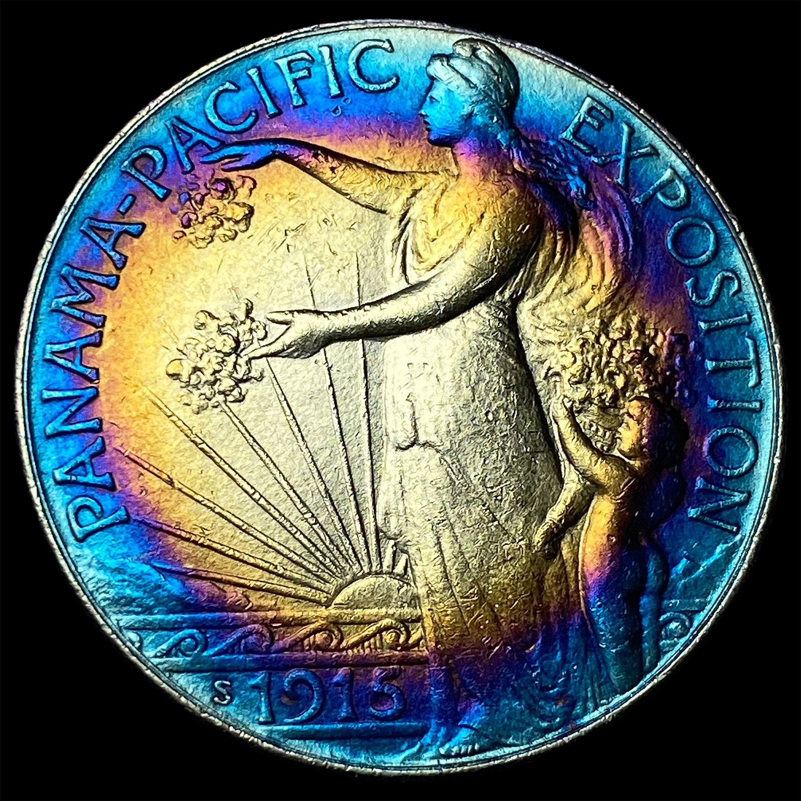 1915-S Silver Panama-Pacific Half Dollar CLOSELY UNCIRCULATED: 1915-S Silver Panama-Pacific Half Dollar CLOSELY UNCIRCULATED