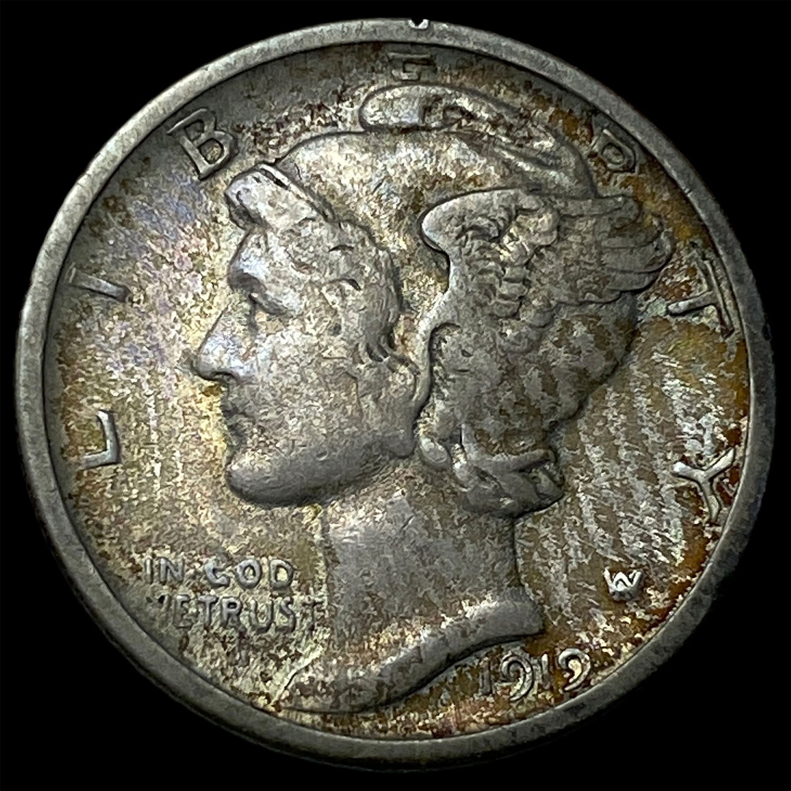 1919-S Silver Mercury Dime CLOSELY UNCIRCULATED (1 of 2)