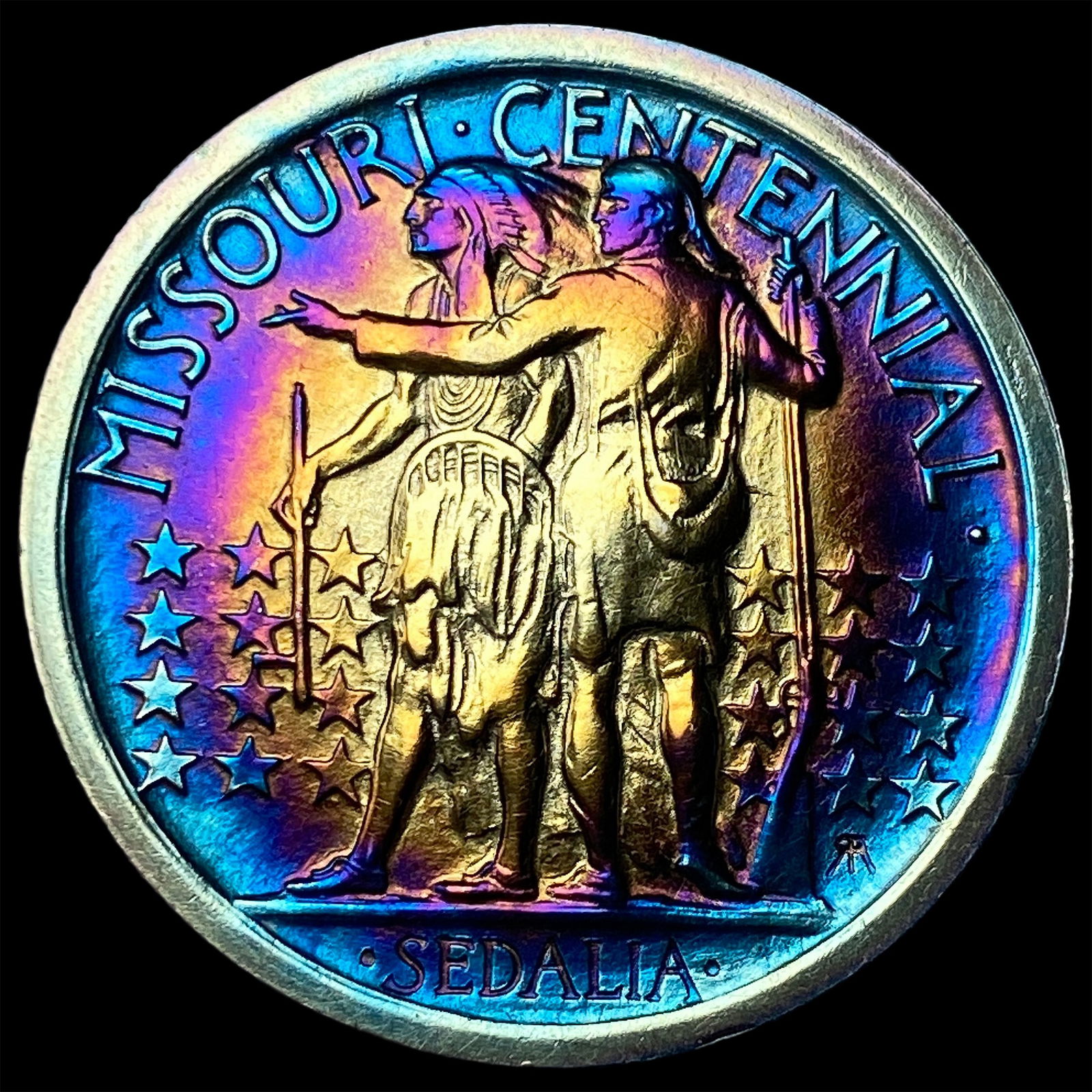 1921 Silver Missouri Centennial Half Dollar CLOSELY UNCIRCULATED - 2