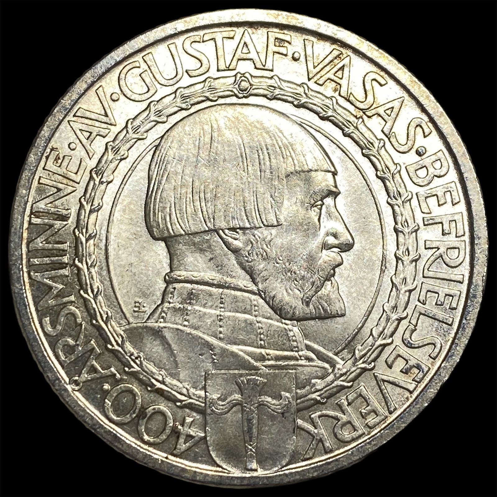 1921 Sweden Silver 2 Kroner UNCIRCULATED: 1921 Sweden Silver 2 Kroner UNCIRCULATED