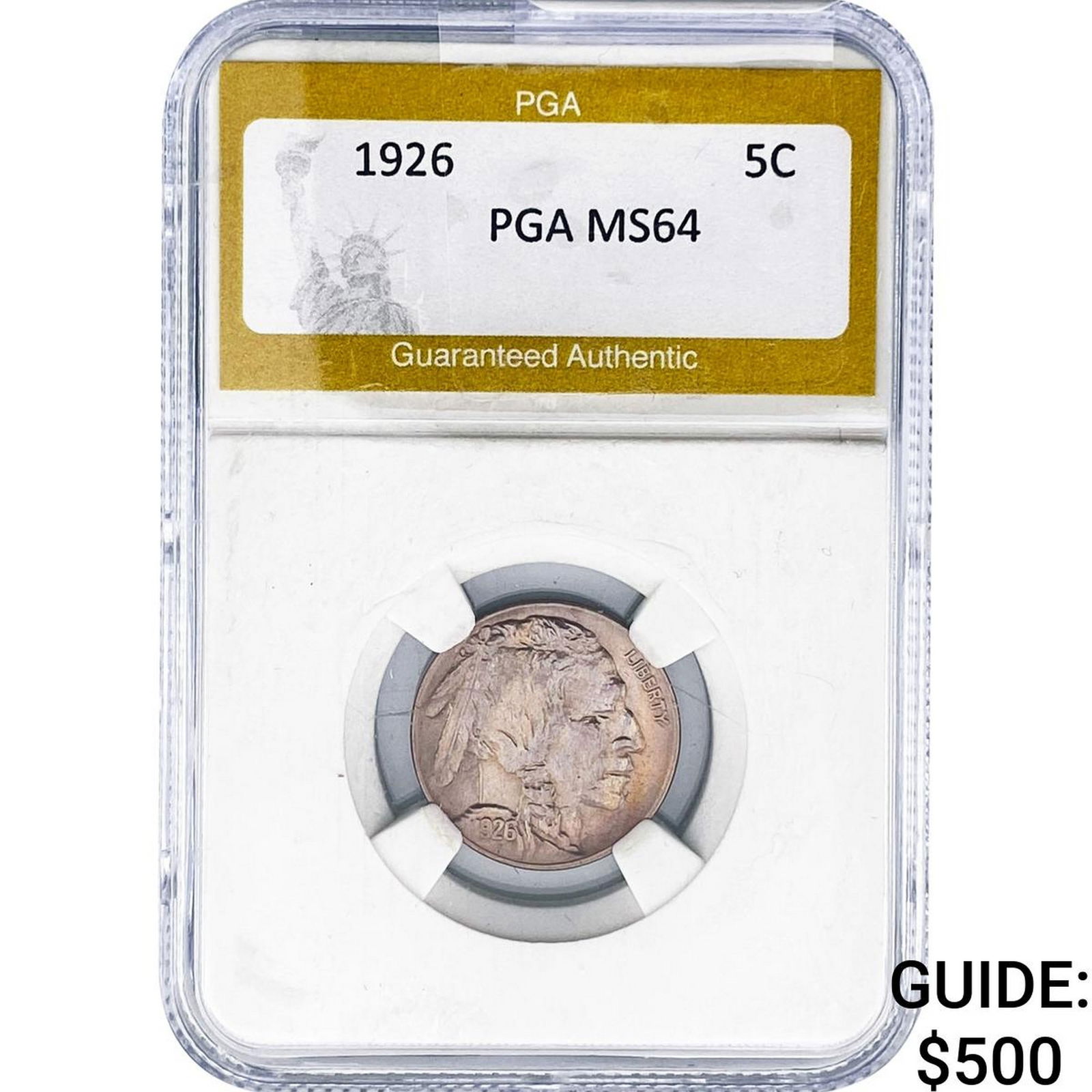 1926 Buffalo Nickel PGA MS64: 1926 Buffalo Nickel PGA MS64