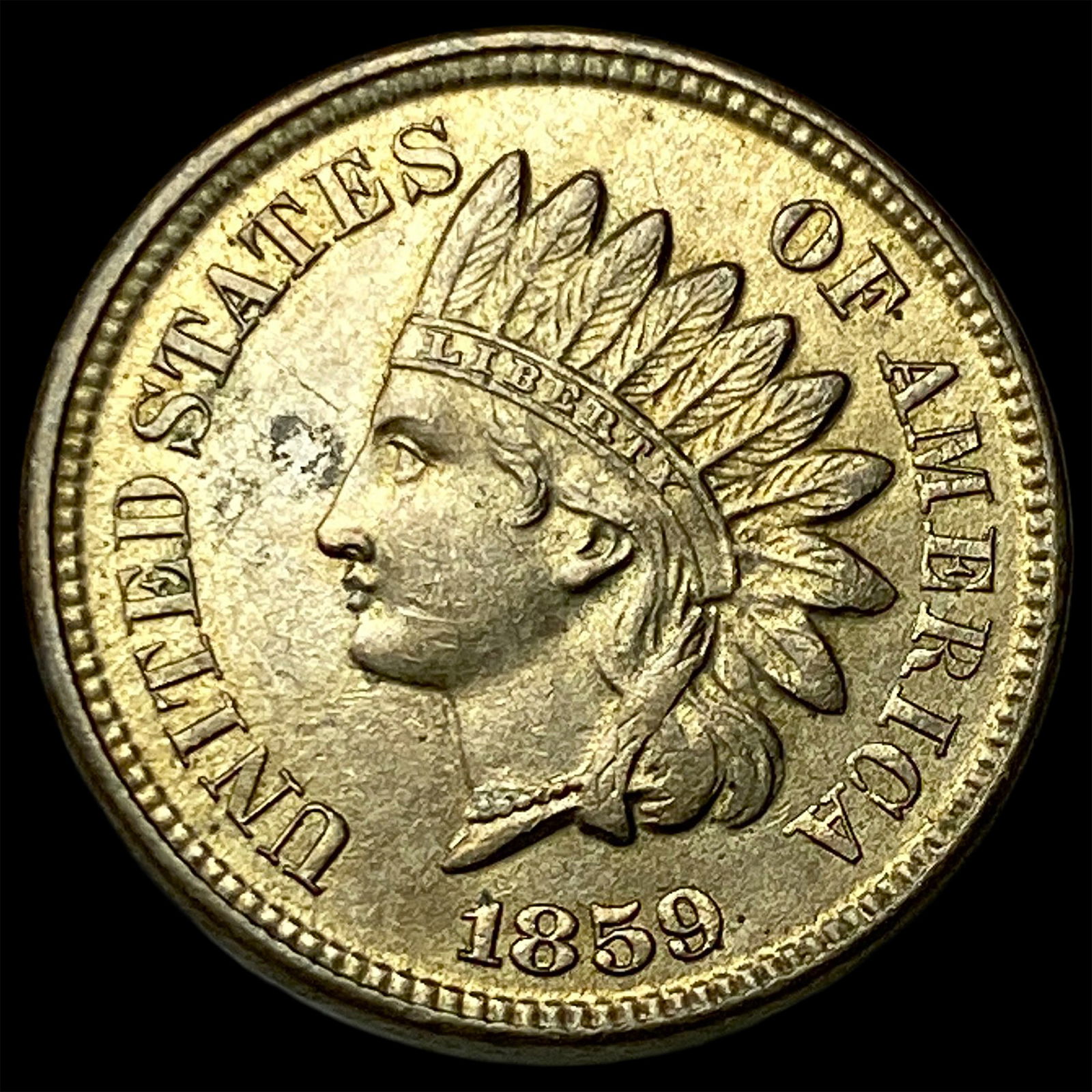 1859 Copper-Nickel Indian Head Cent UNCIRCULATED: 1859 Copper-Nickel Indian Head Cent UNCIRCULATED