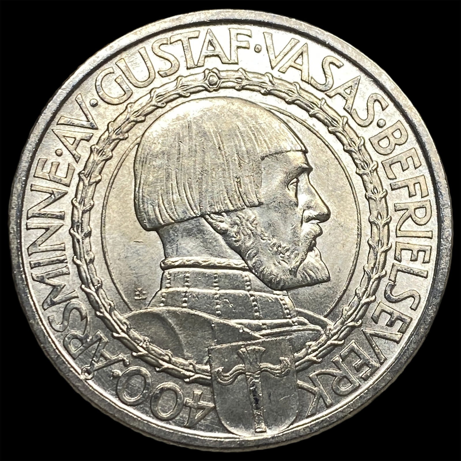 1921 Sweden Silver 2 Kroner UNCIRCULATED: 1921 Sweden Silver 2 Kroner UNCIRCULATED