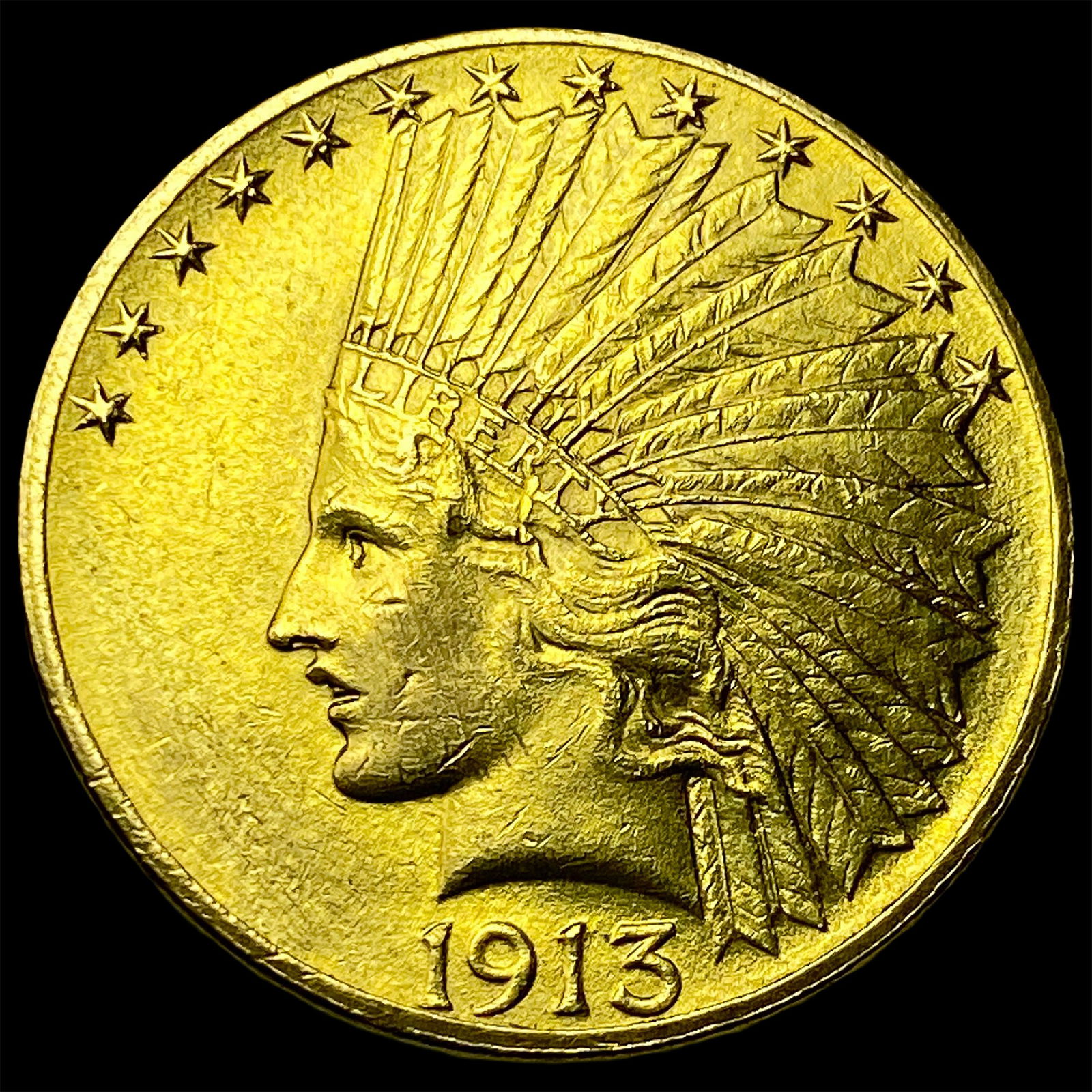 1913 Indian Head $10 Gold Eagle UNCIRCULATED (1 of 2)