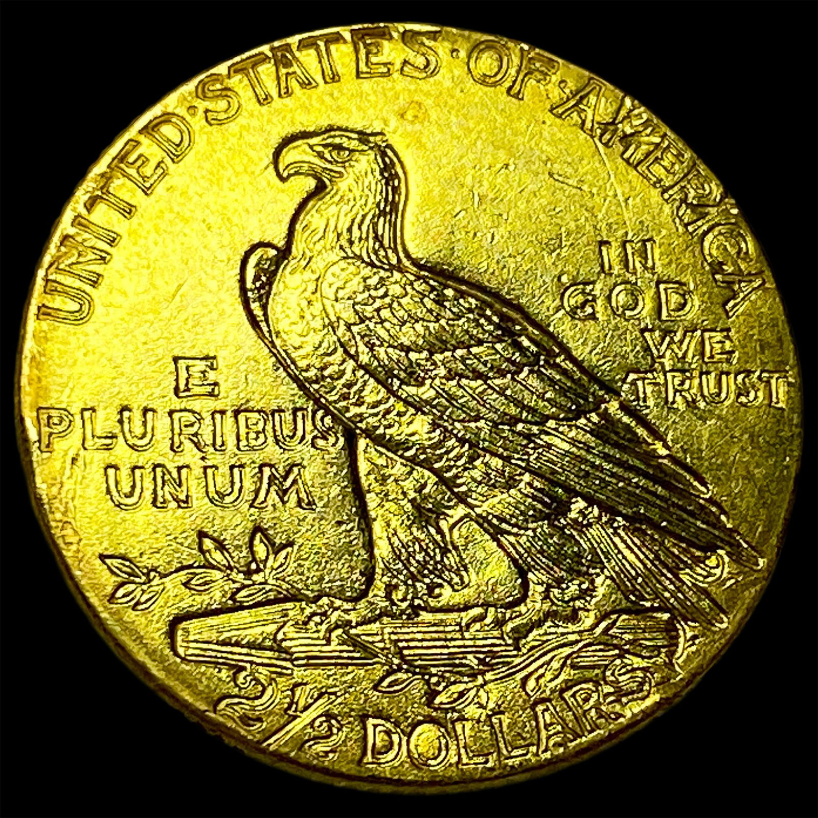 1912 Indian Head Gold $2.50 Quarter Eagle CLOSELY UNCIRCULATED - 2