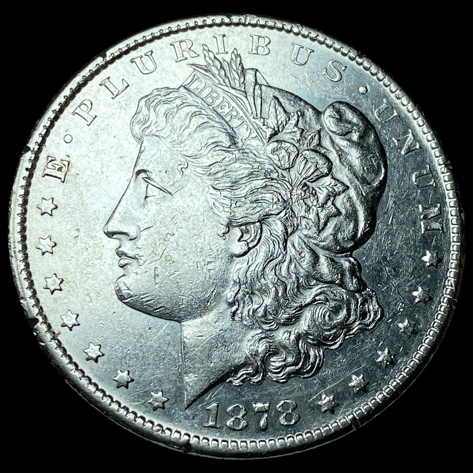 1878 Morgan Silver Dollar CHOICE AU: 1878 Morgan Silver Dollar CHOICE AU