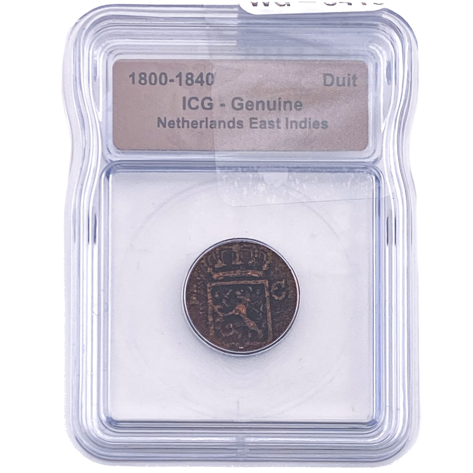 Netherlands East Indies Duit ICG Genuine: Netherlands East Indies Duit ICG Genuine