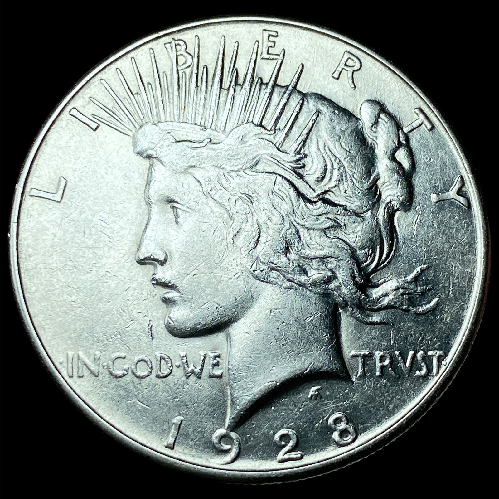 1928-S Silver Peace Dollar CLOSELY UNCIRCULATED: 1928-S Silver Peace Dollar CLOSELY UNCIRCULATED