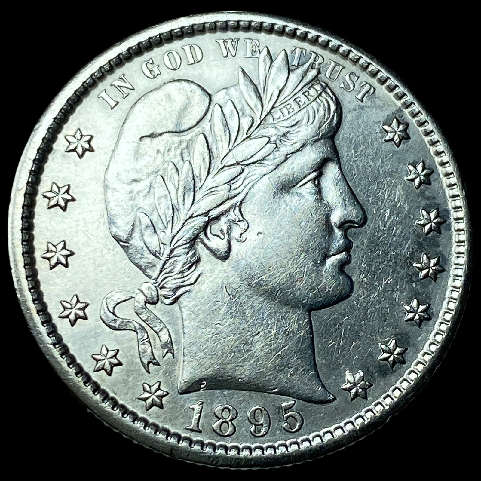 1895-S Silver Barber Quarter UNCIRCULATED: 1895-S Silver Barber Quarter UNCIRCULATED