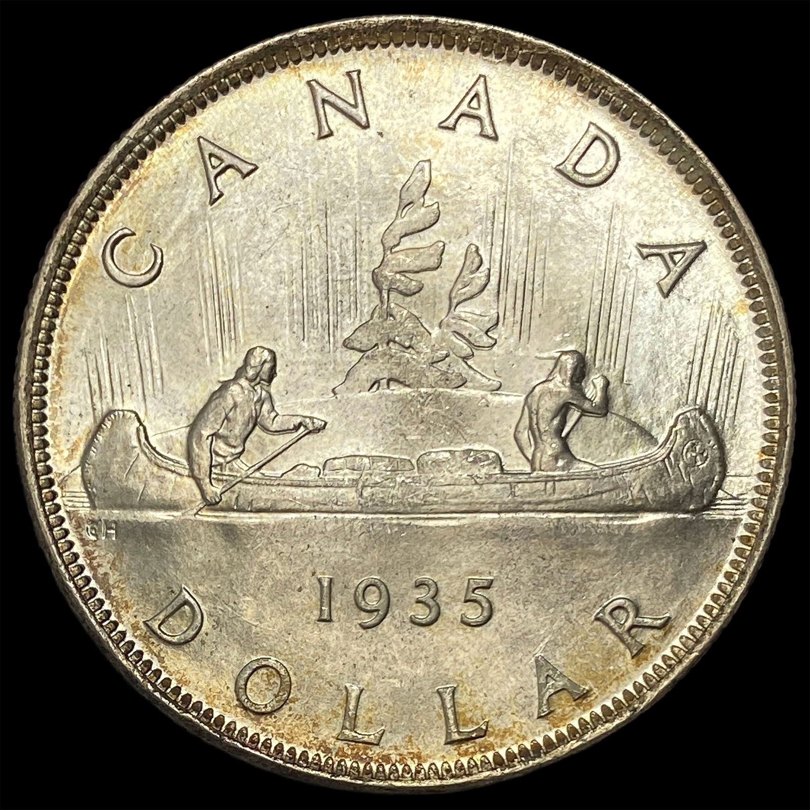 1935 Canada Silver Dollar UNCIRCULATED - 2