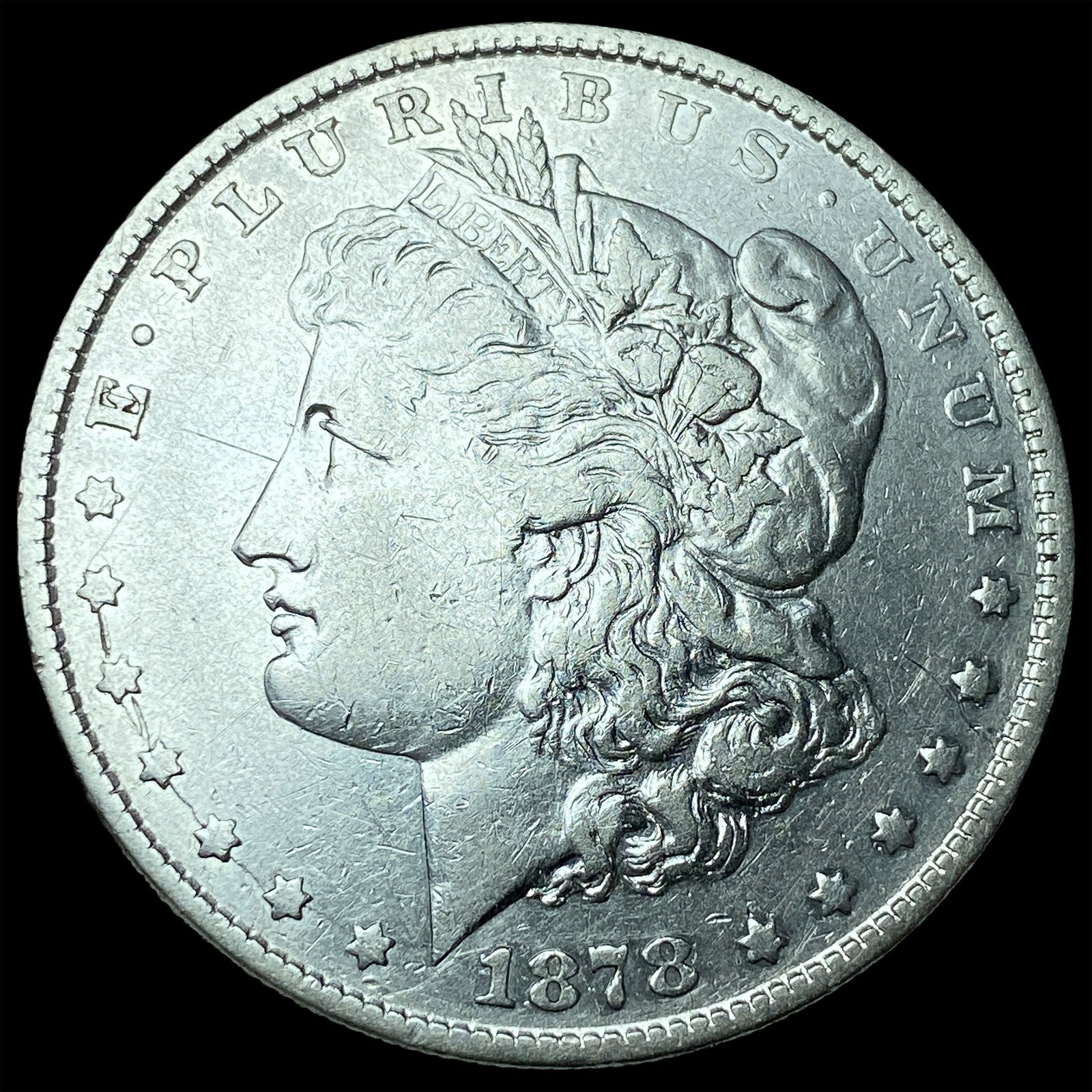 1878-S Silver Morgan Dollar NEARLY UNCIRCULATED: 1878-S Silver Morgan Dollar NEARLY UNCIRCULATED