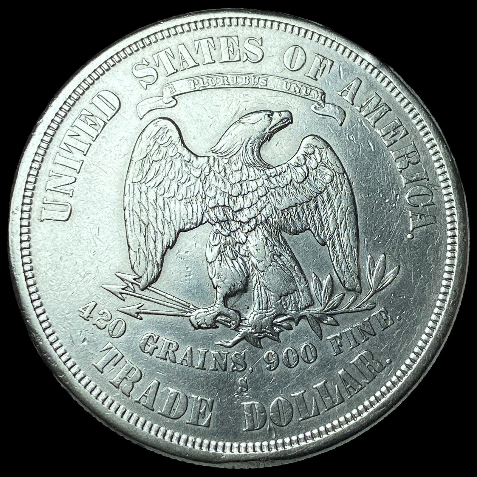 1876-S Silver Trade Dollar CLOSELY UNCIRCULATED - 2