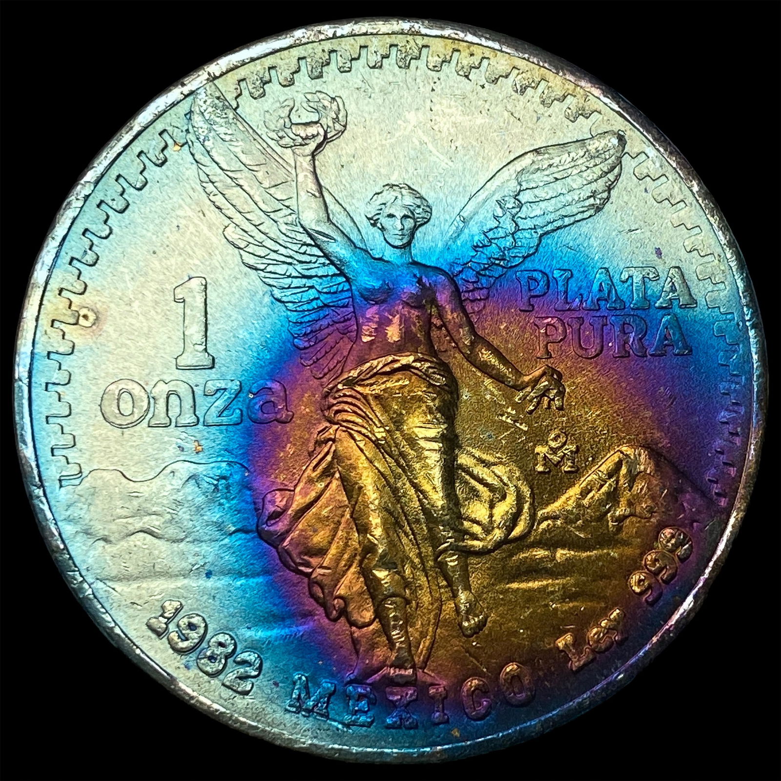 1982 Mexico Silver 1 Onza Libertad SUPERB GEM BU: 1982 Mexico Silver 1 Onza Libertad SUPERB GEM BU