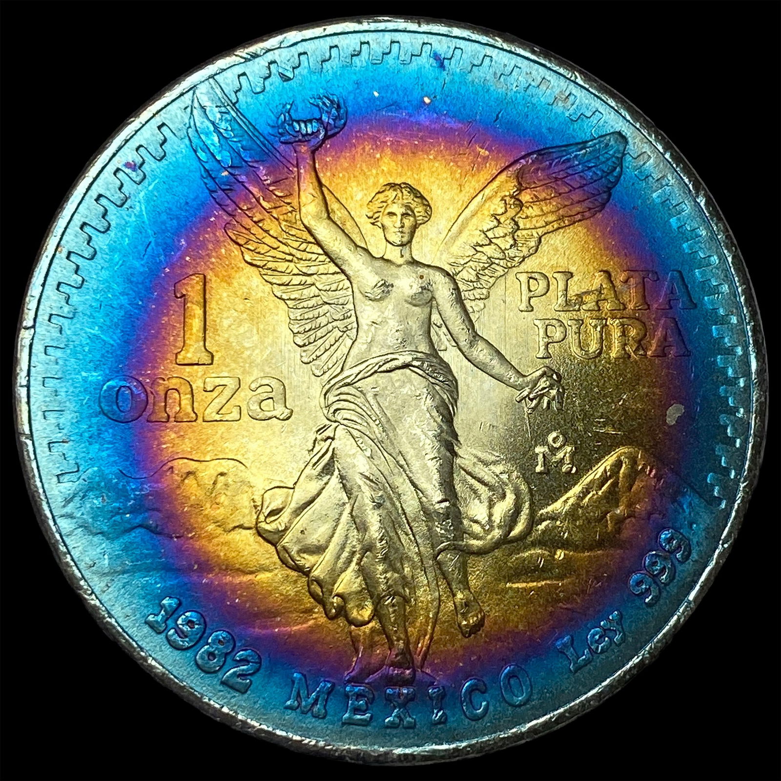 1982 Mexico Silver 1 Onza Libertad SUPERB GEM BU: 1982 Mexico Silver 1 Onza Libertad SUPERB GEM BU