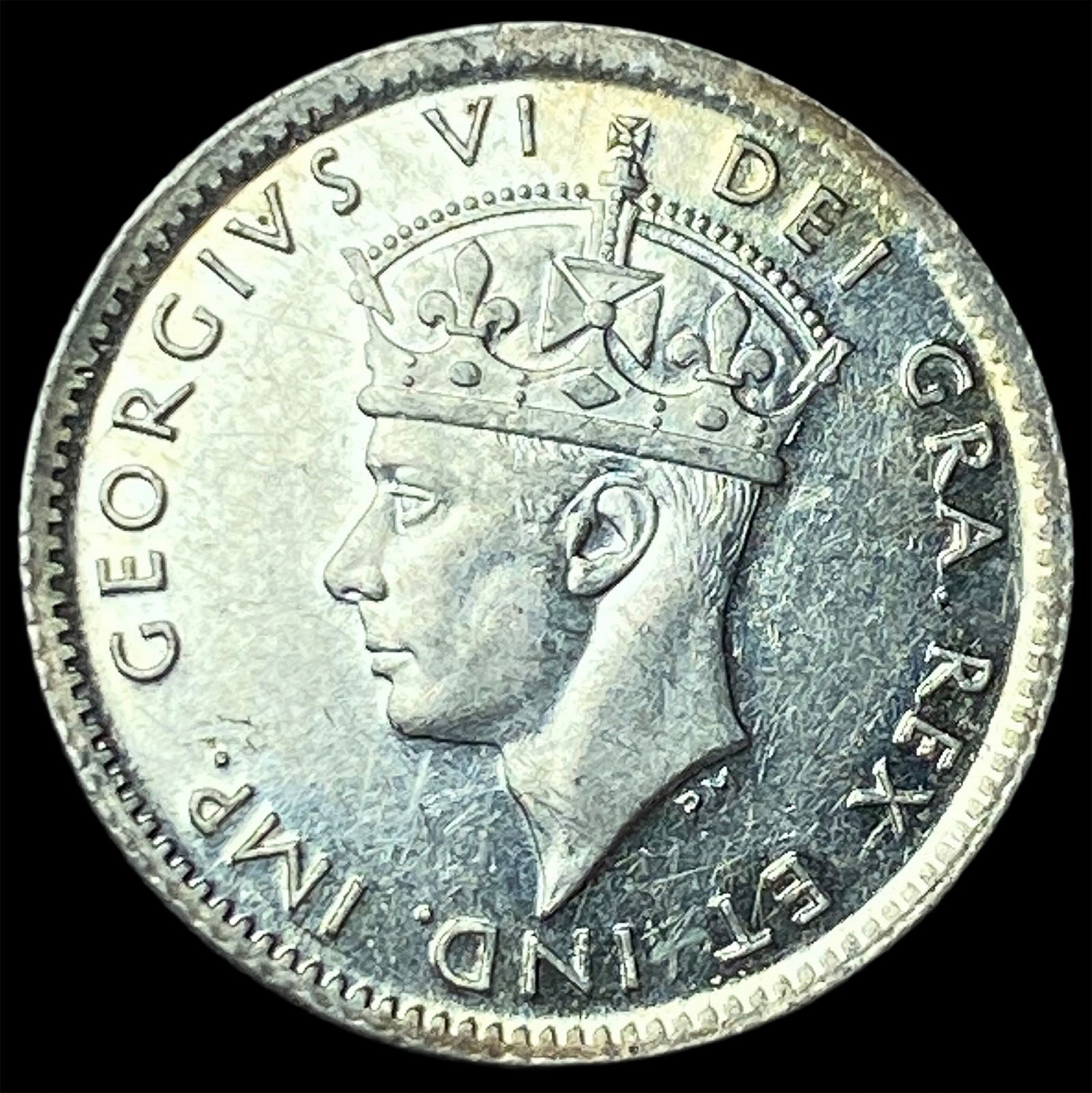 1944 Newfoundland Silver 5 Cents UNCIRCULATED: 1944 Newfoundland Silver 5 Cents UNCIRCULATED