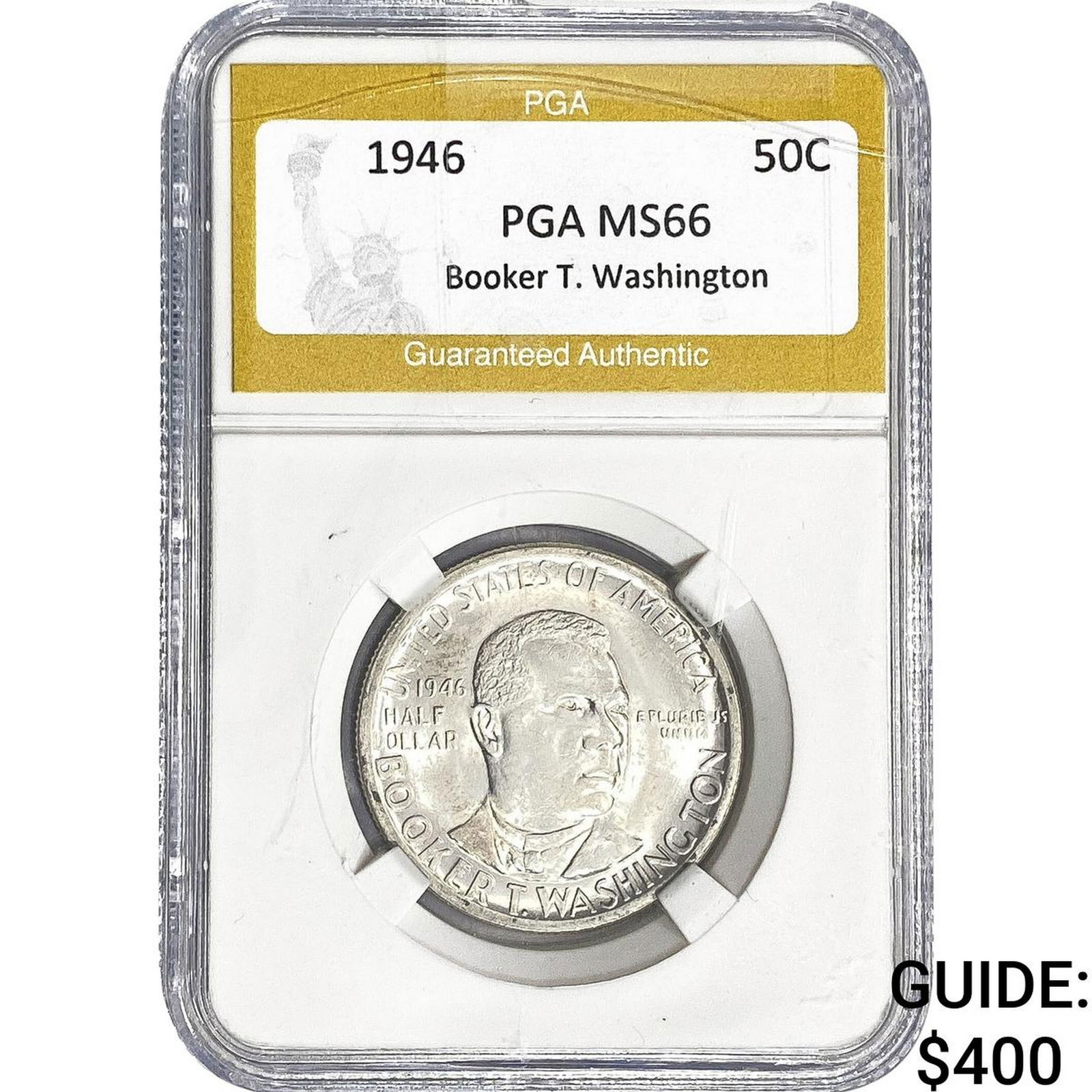 1946 Booker T Half Dollar PGA MS66: 1946 Booker T Half Dollar PGA MS66