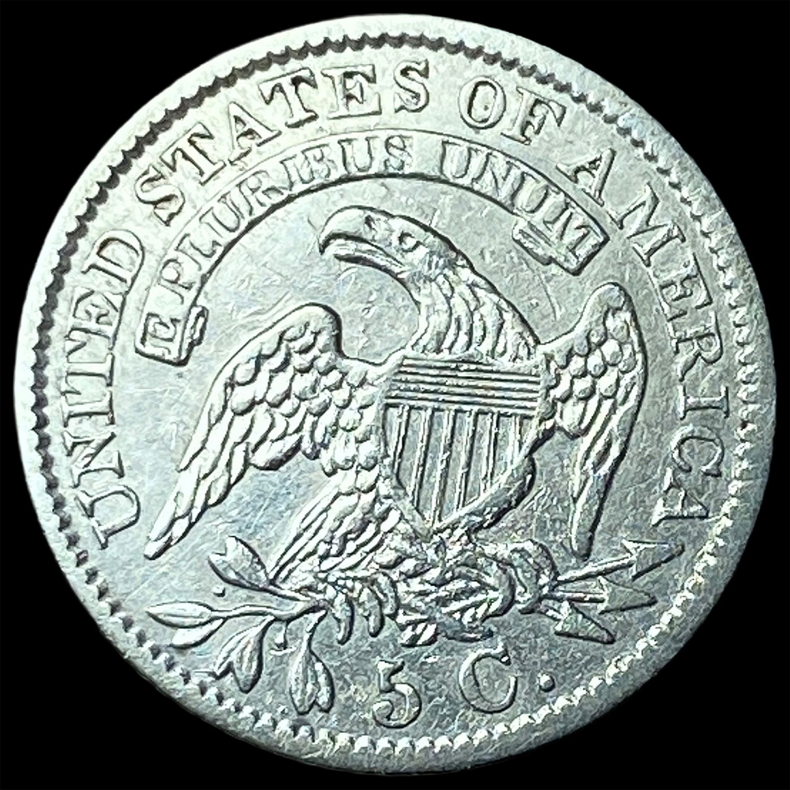 1829 Silver Capped Bust Half Dime LIGHTLY CIRCULATED - 2