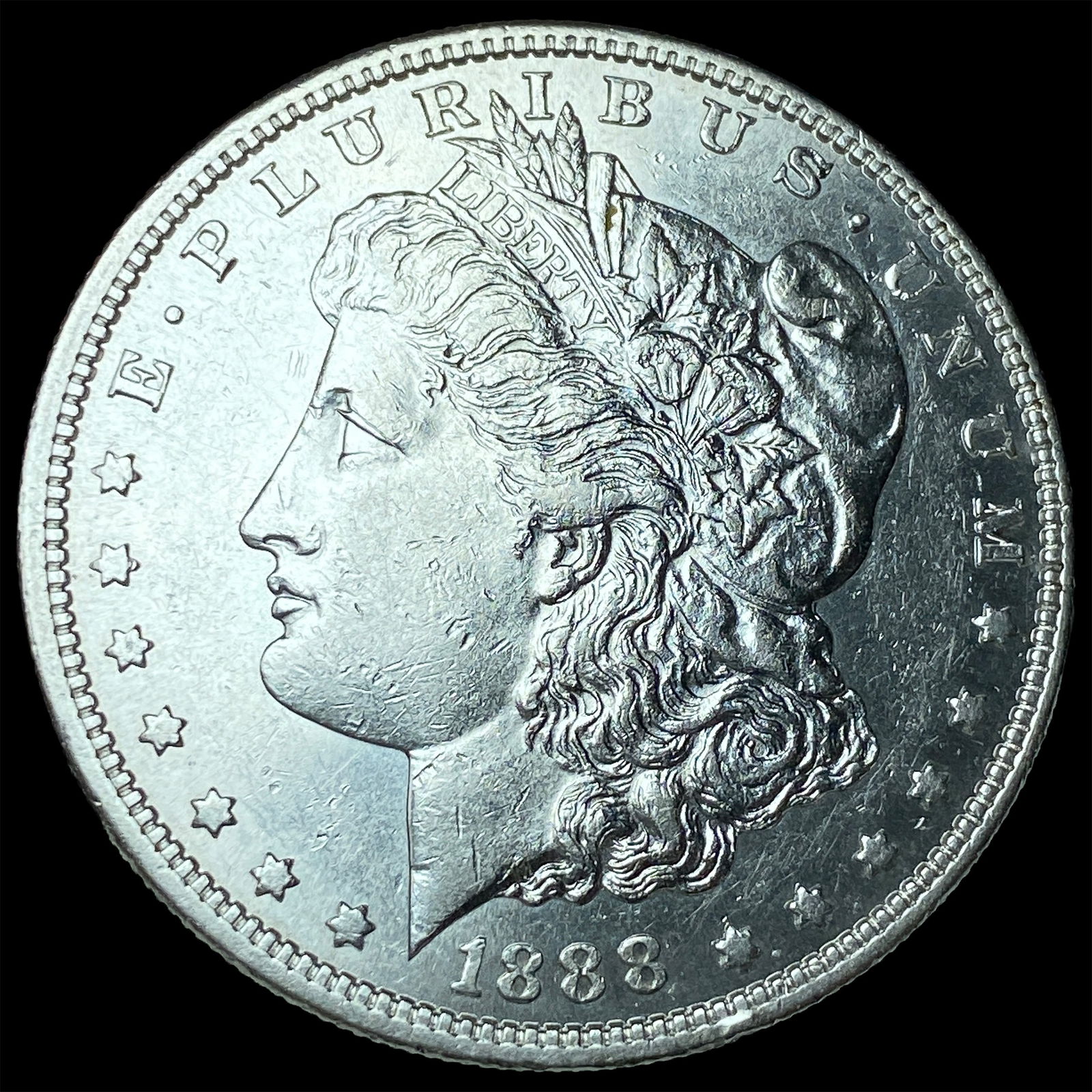1888 Morgan Silver Dollar CLOSELY UNCIRCULATED (1 of 2)