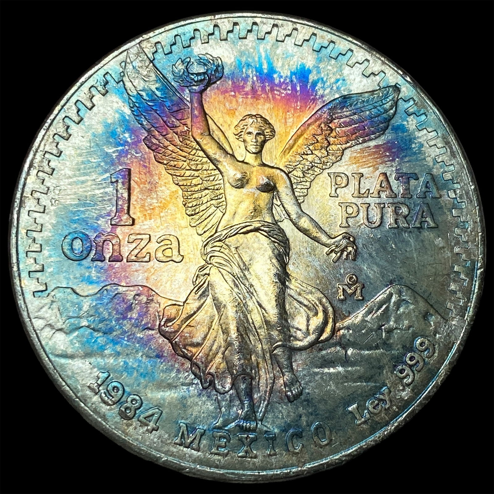 1984 Mexico Silver 1 Onza Libertad SUPERB GEM BU: 1984 Mexico Silver 1 Onza Libertad SUPERB GEM BU