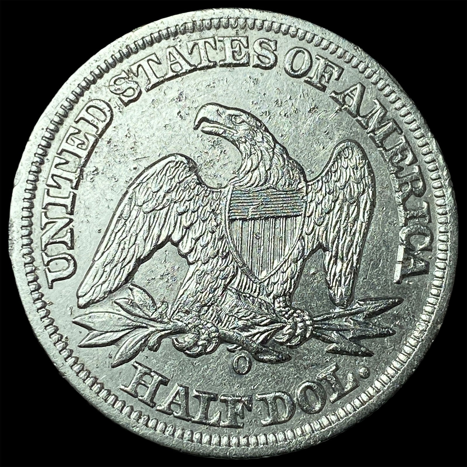 1858-O Silver Half Dollar CLOSELY UNCIRCULATED - 2