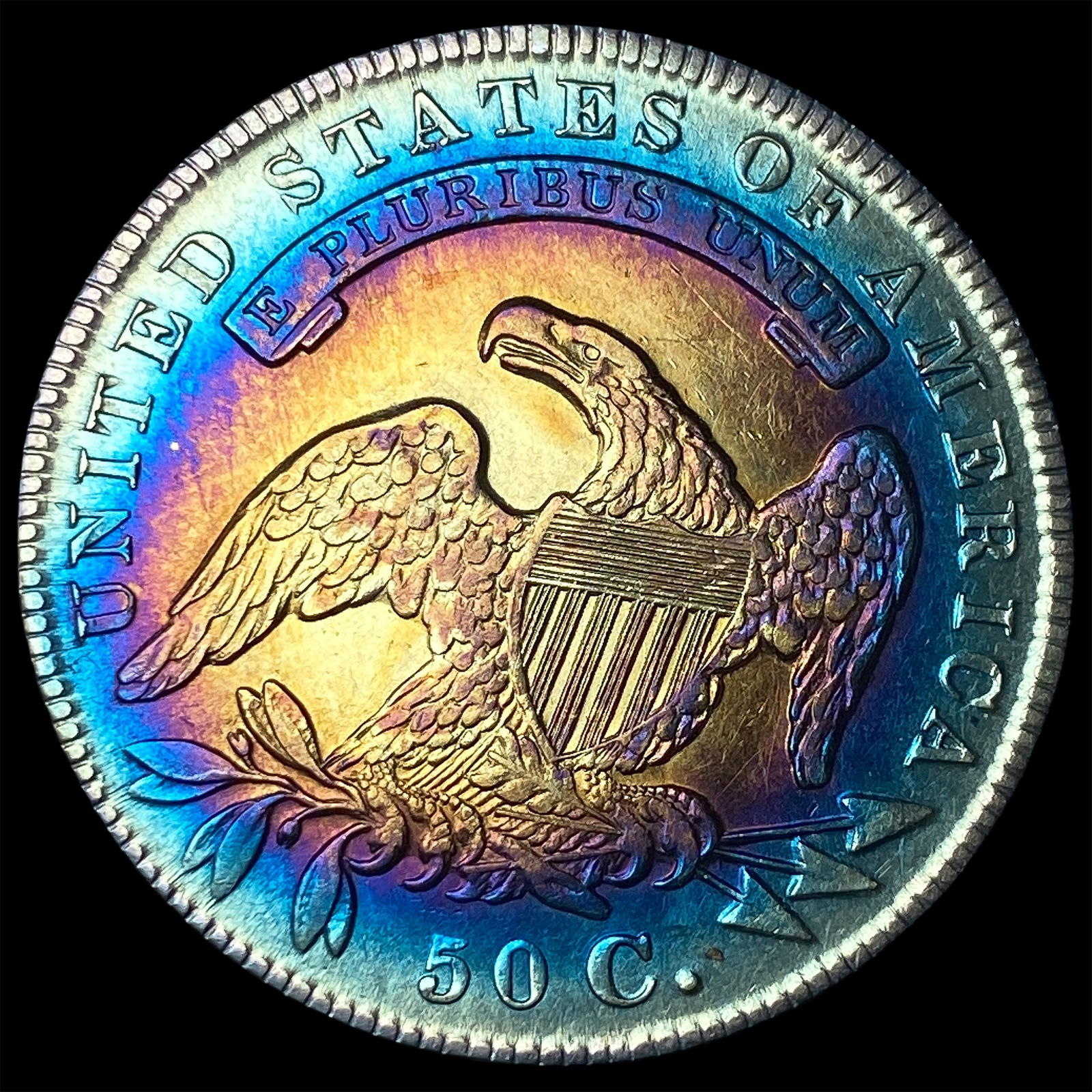 1835 Capped Bust Half Dollar CLOSELY UNCIRCULATED - 2