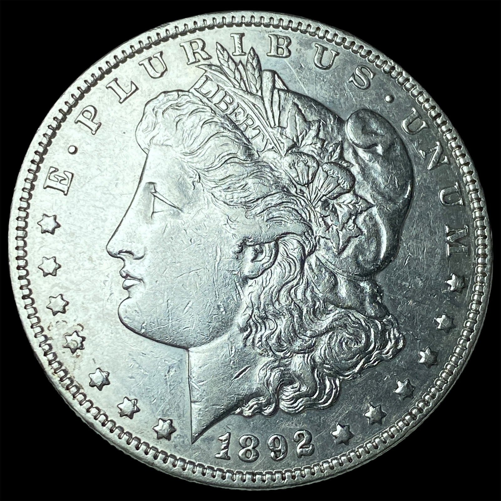 1892-S Silver Morgan Dollar CLOSELY UNCIRCULATED: 1892-S Silver Morgan Dollar CLOSELY UNCIRCULATED