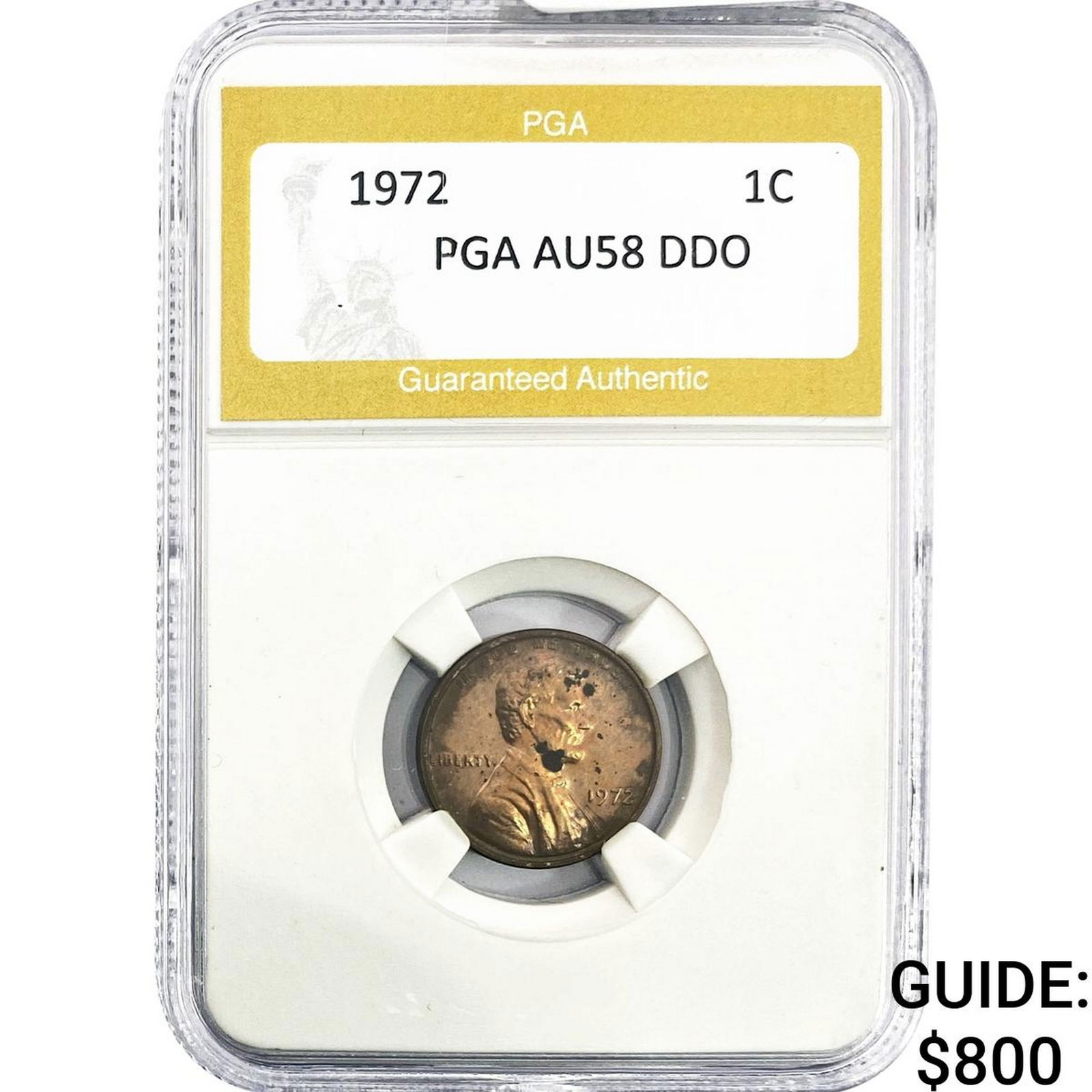 1972 Lincoln Memorial Cent PGA AU58 DDO: 1972 Lincoln Memorial Cent PGA AU58 DDO