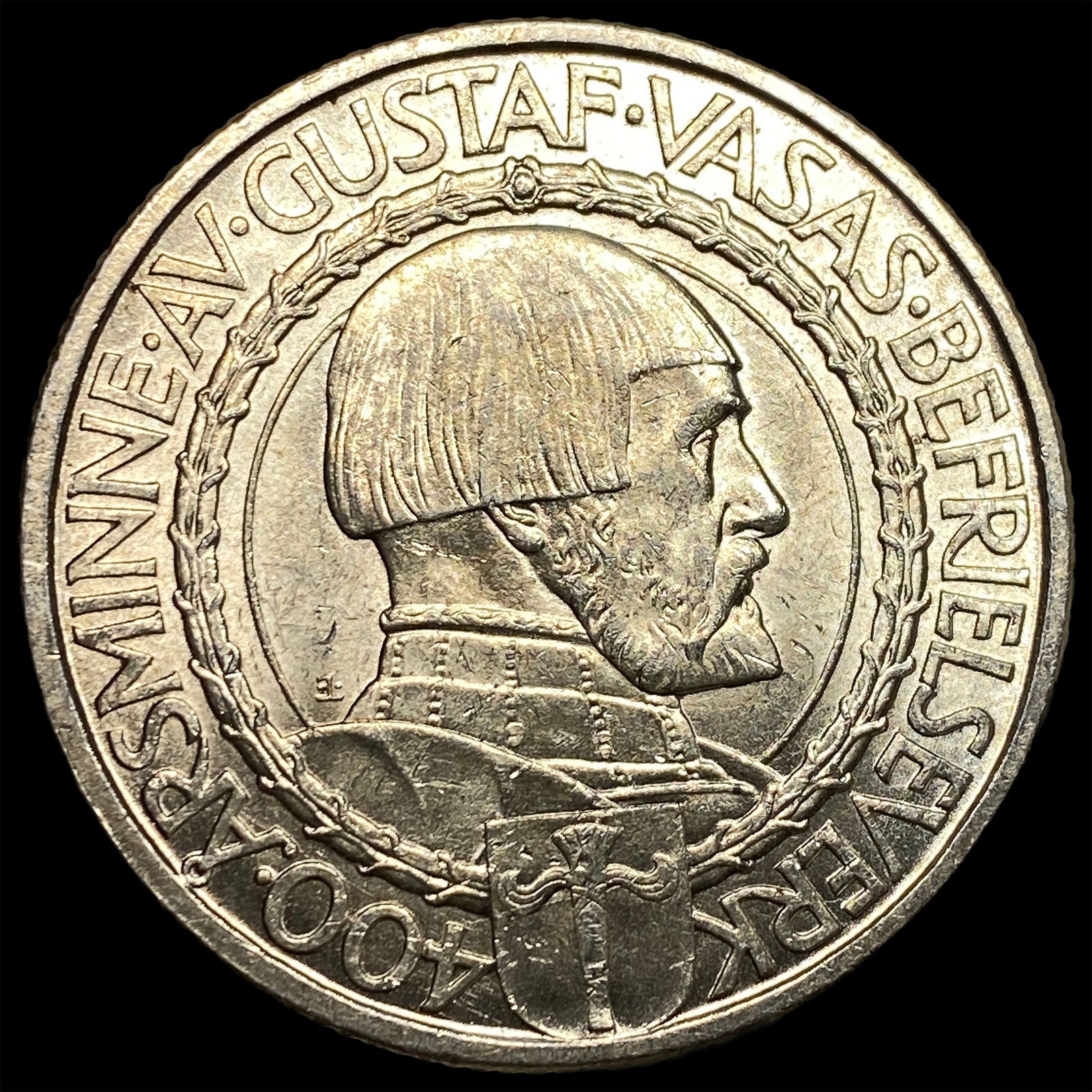 1921 Sweden Silver 2 Kroner UNCIRCULATED: 1921 Sweden Silver 2 Kroner UNCIRCULATED