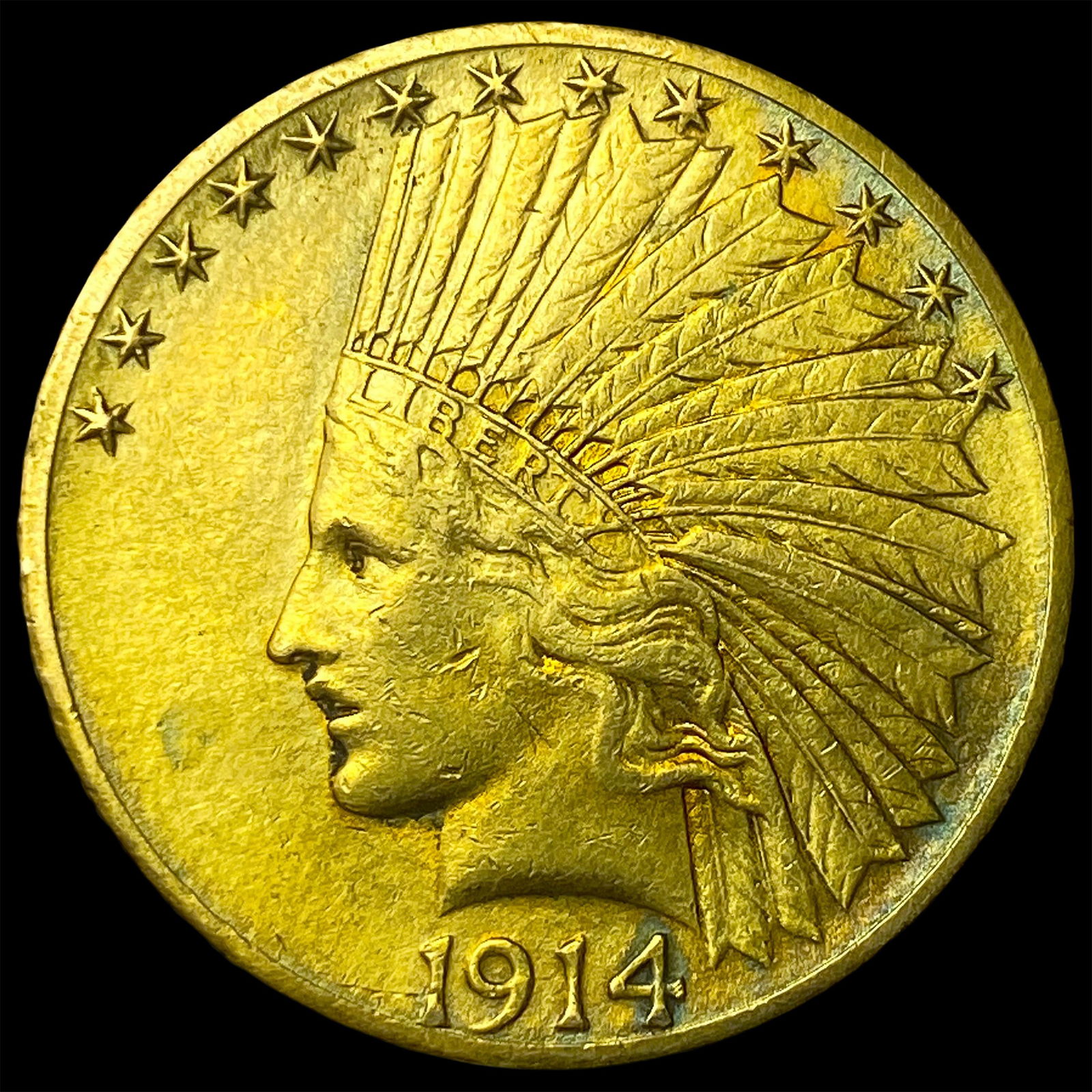 1914-S Gold $10 Indian Head Eagle UNCIRCULATED (1 of 2)