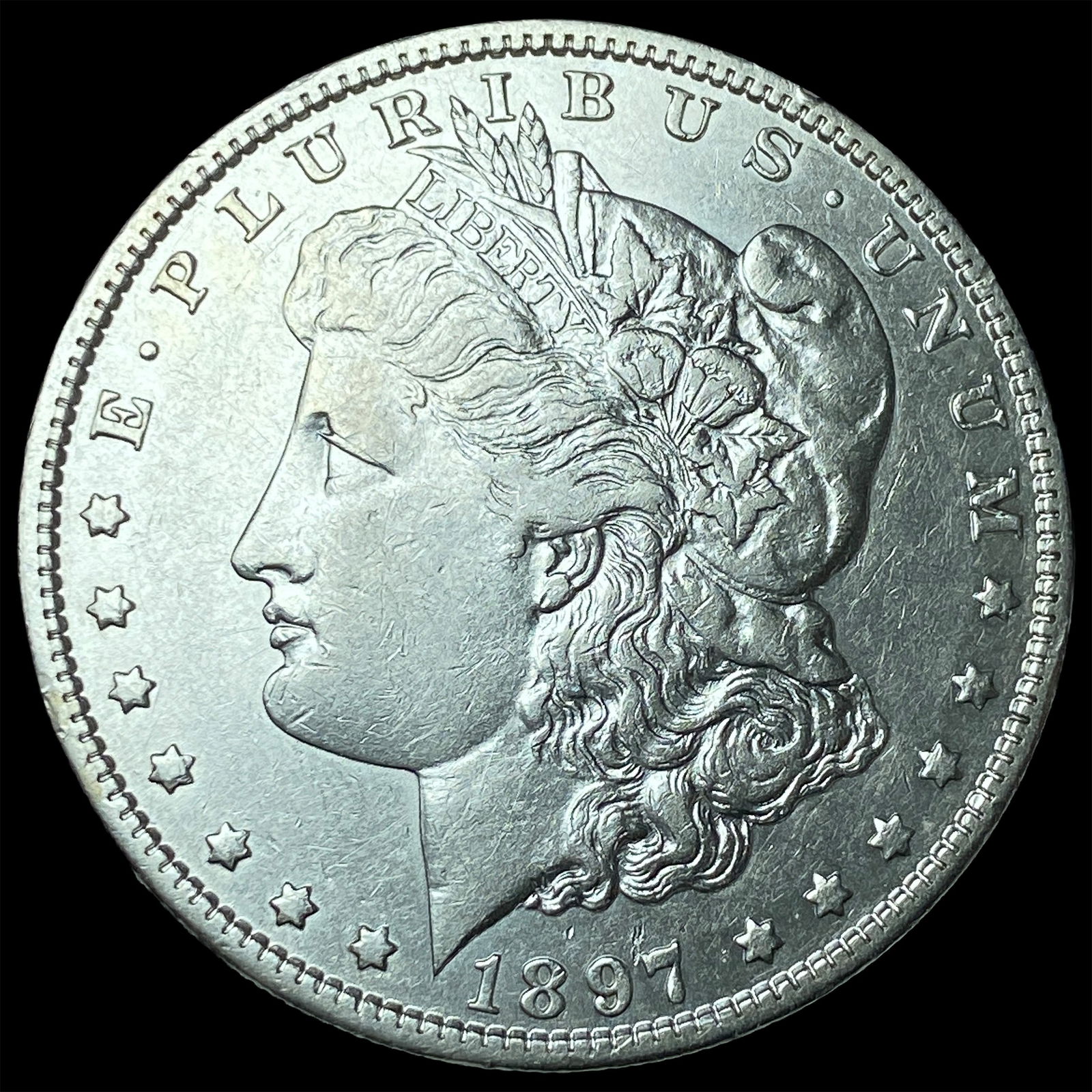 1897-O Morgan Silver Dollar NEARLY UNCIRCULATED: 1897-O Morgan Silver Dollar NEARLY UNCIRCULATED