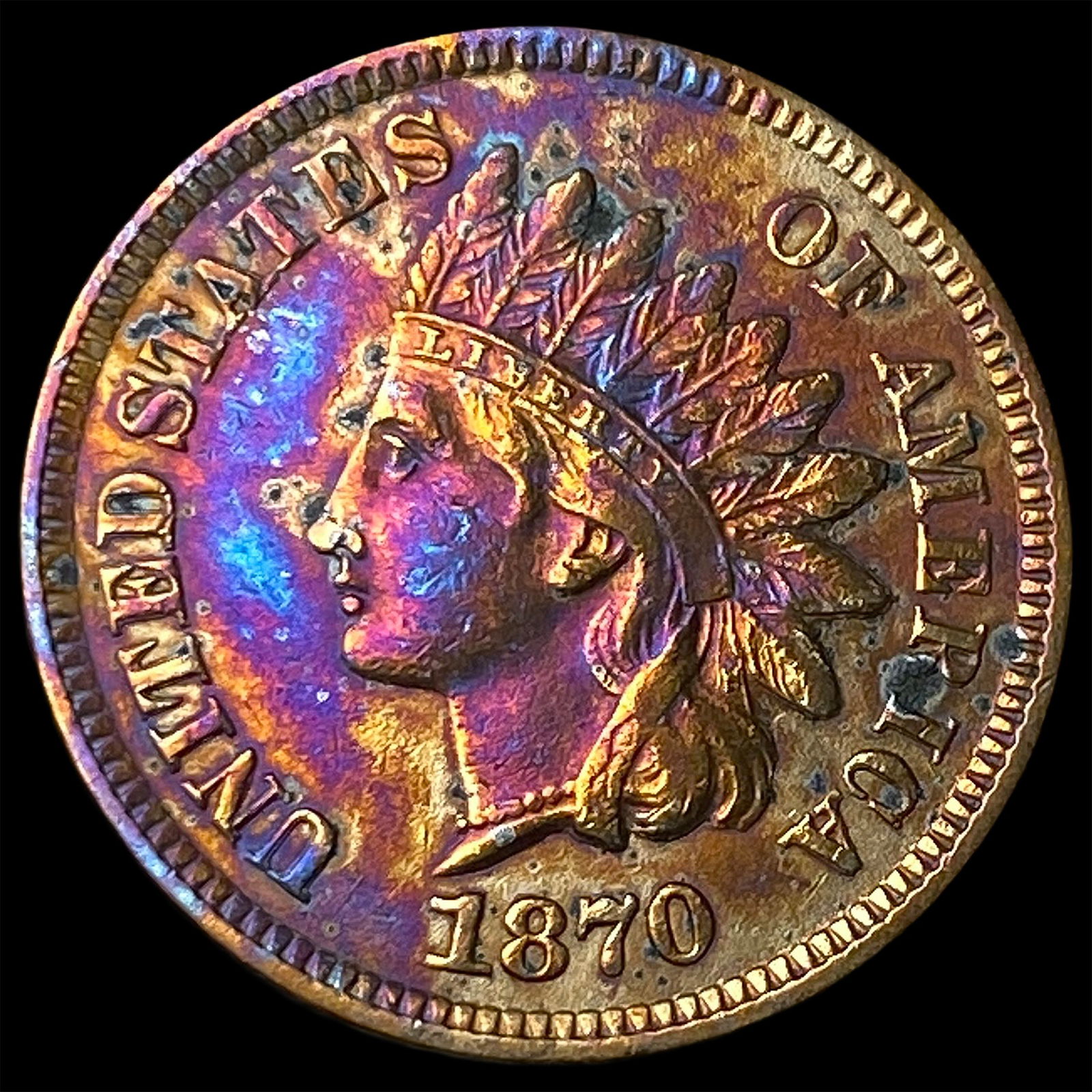 1870 Indian Head Cent UNCIRCULATED (1 of 2)