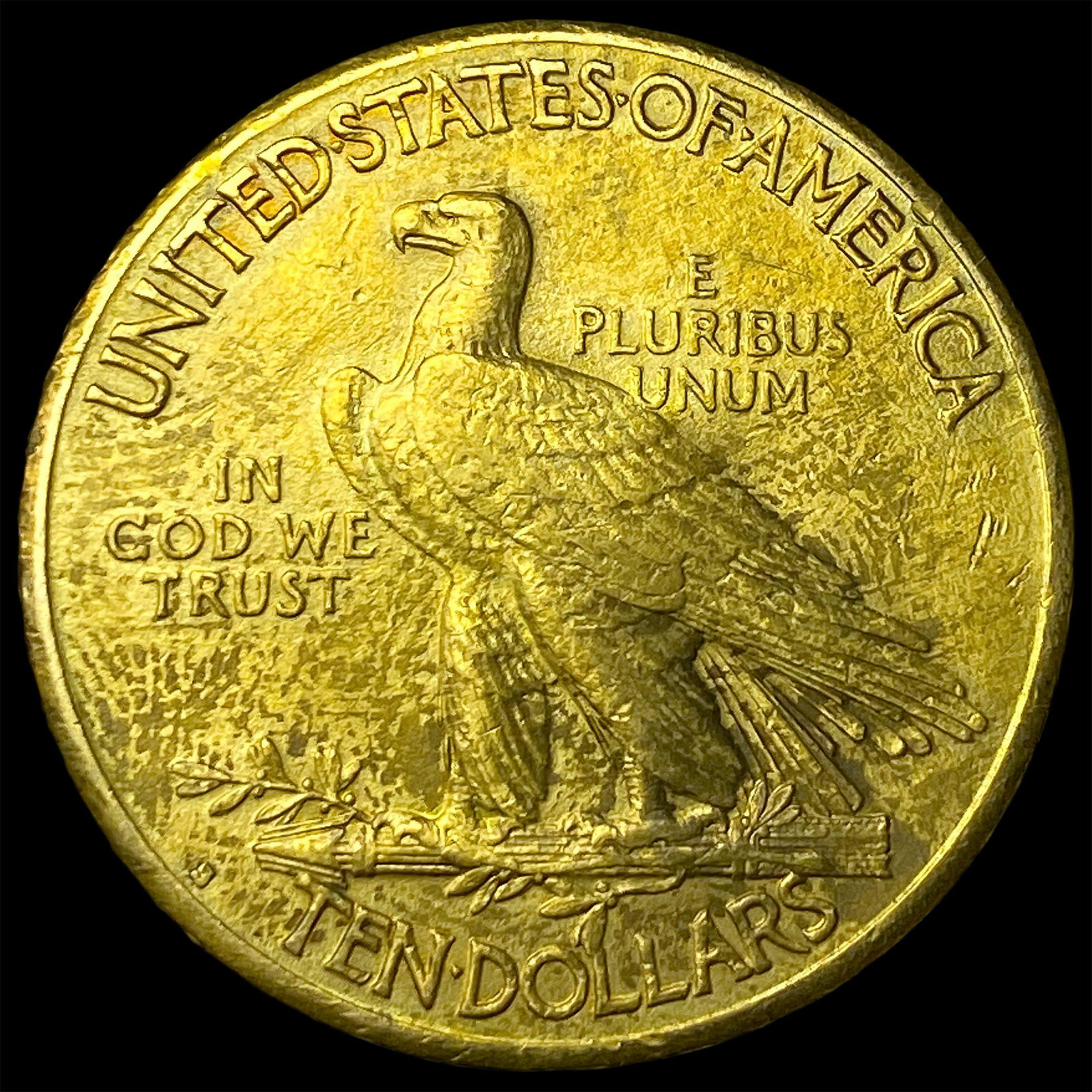 1914-S Gold $10 Indian Head Eagle UNCIRCULATED - 2