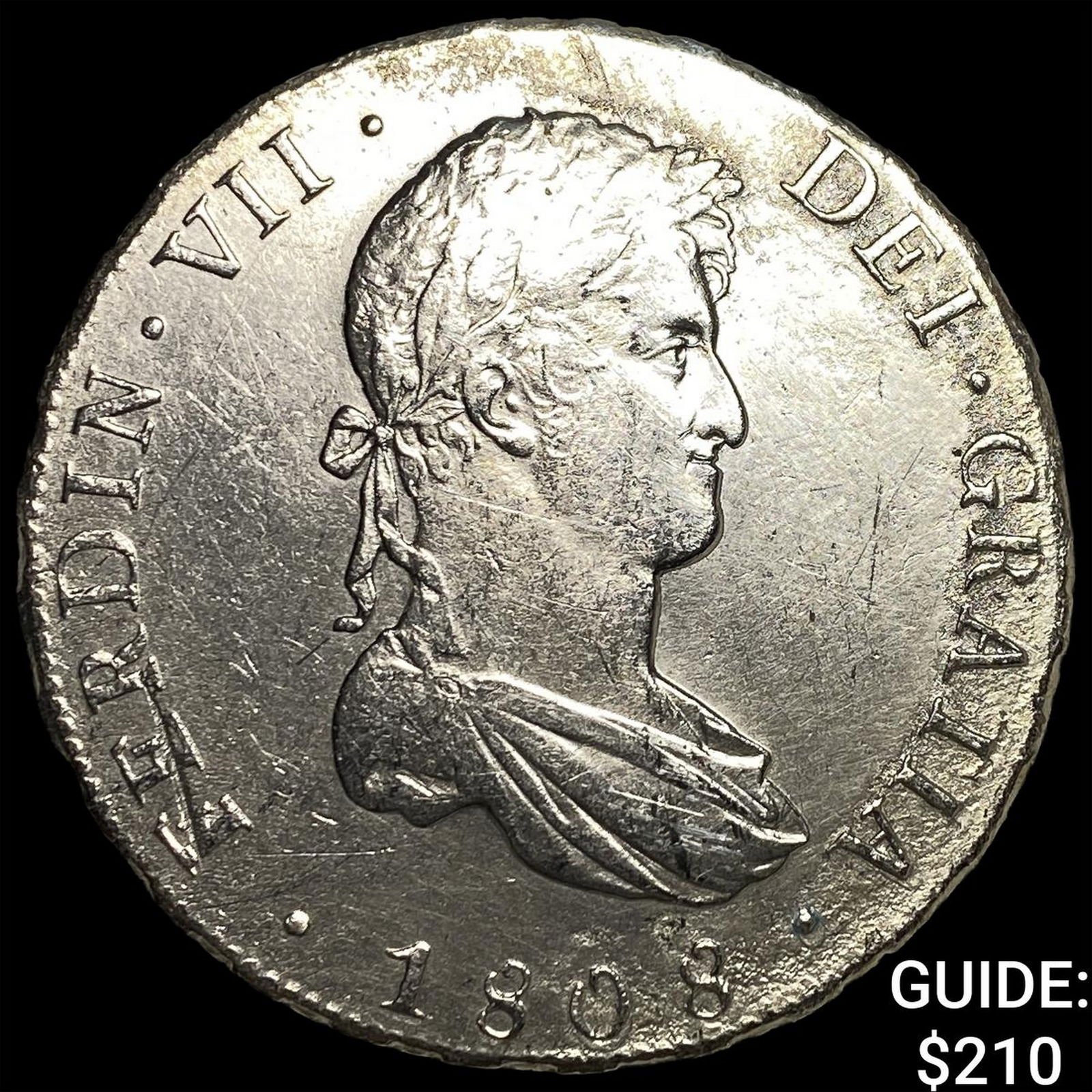 1808 Colonial Spain Silver 8 Reales CLOSELY UNCIRCULATED (1 of 2)