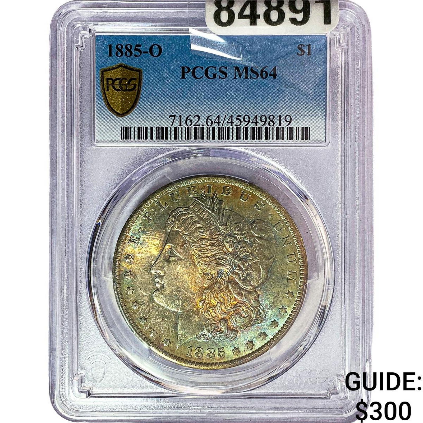 1885-O Morgan Silver Dollar PCGS MS64: 1885-O Morgan Silver Dollar PCGS MS64