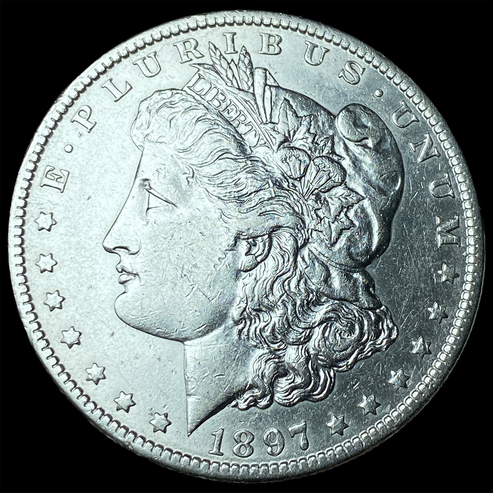 1897-O Morgan Silver Dollar CLOSELY UNCIRCULATED: 1897-O Morgan Silver Dollar CLOSELY UNCIRCULATED