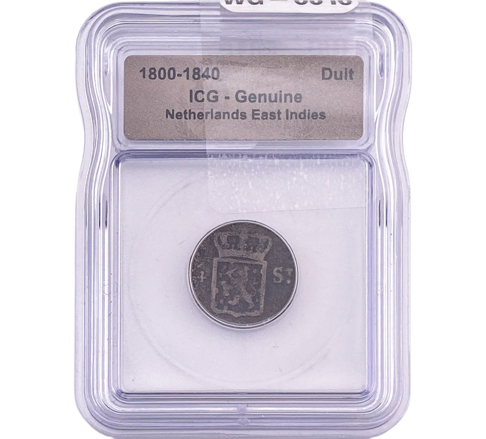 1800-1840 Netherlands East Indies ICG Genuine: 1800-1840 Netherlands East Indies ICG Genuine