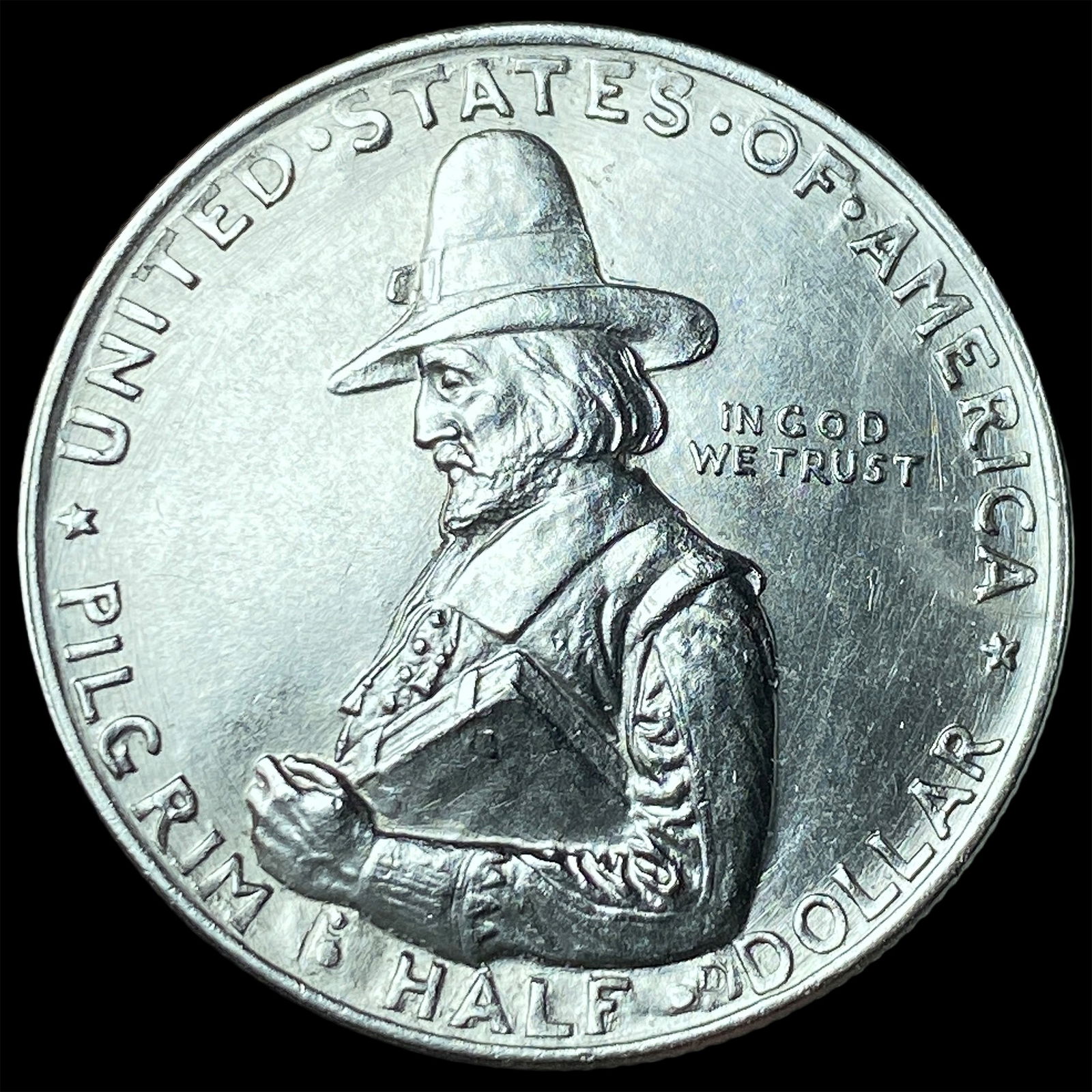 1920 Silver Pilgrim Tercentenary Half Dollar UNCIRCULATED: 1920 Silver Pilgrim Tercentenary Half Dollar UNCIRCULATED
