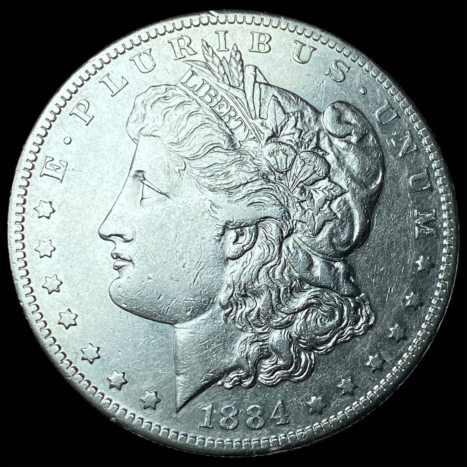 1884-S Morgan Silver Dollar CLOSELY UNCIRCULATED: 1884-S Morgan Silver Dollar CLOSELY UNCIRCULATED