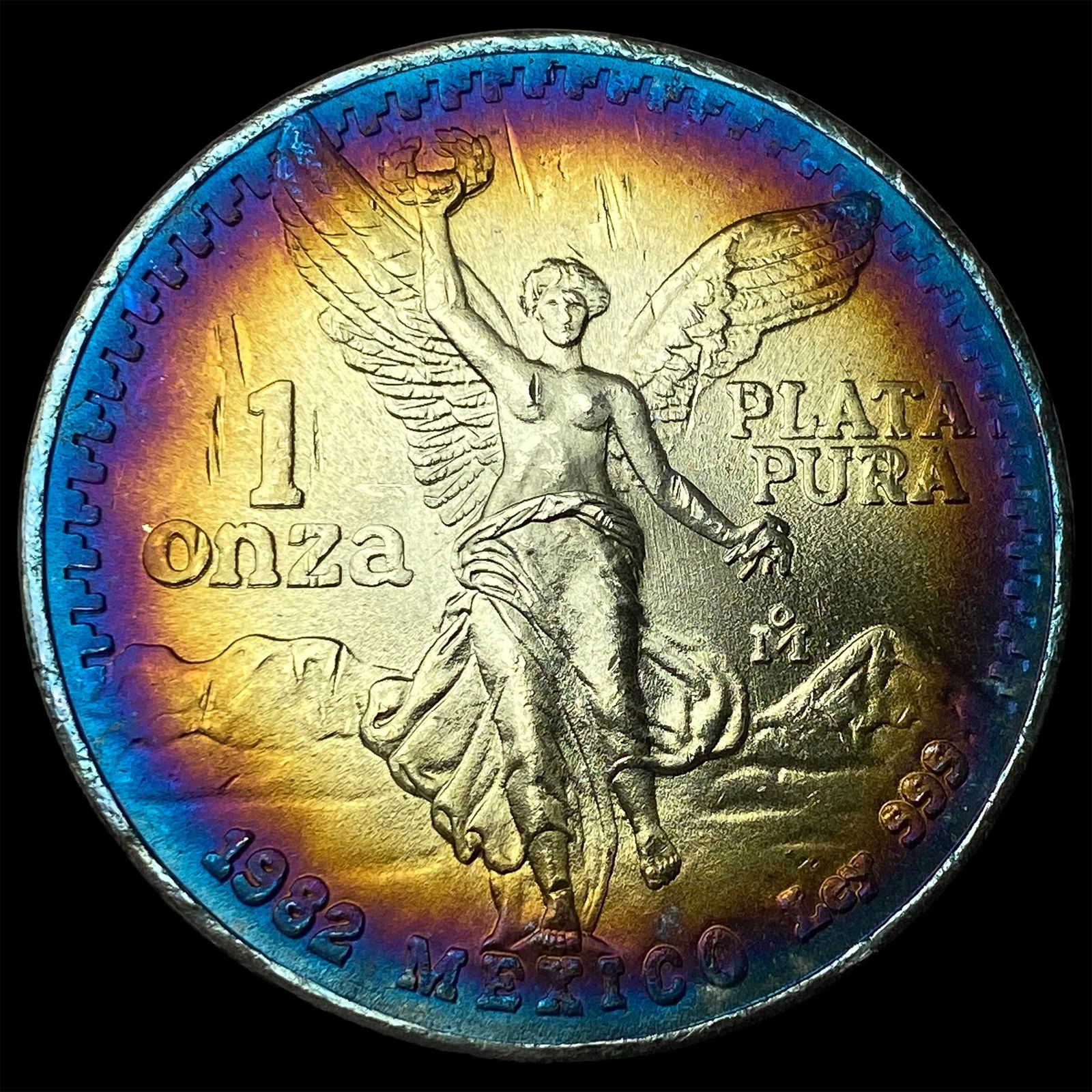 1982 Mexico Silver 1 Onza Libertad SUPERB GEM BU: 1982 Mexico Silver 1 Onza Libertad SUPERB GEM BU