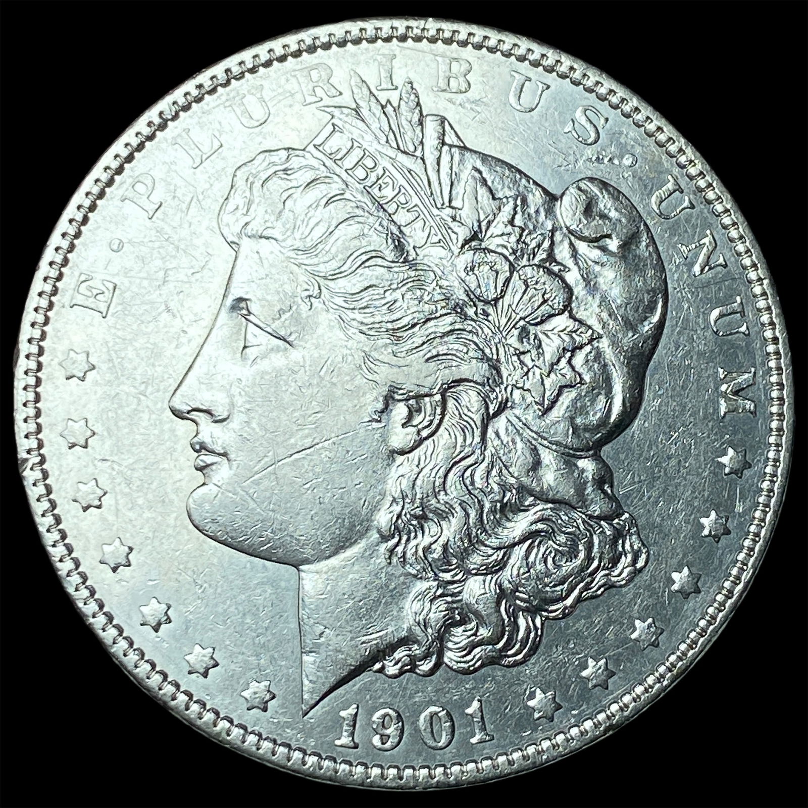 1901 Silver Morgan Dollar CLOSELY UNCIRCULATED: 1901 Silver Morgan Dollar CLOSELY UNCIRCULATED