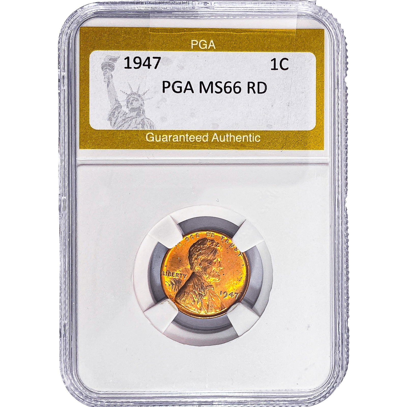 1947 Wheat Cent PGA MS66 RD: 1947 Wheat Cent PGA MS66 RD