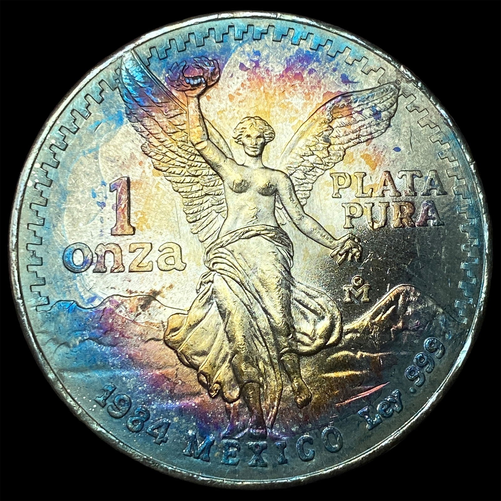 1984 Mexico Silver 1 Onza Libertad SUPERB GEM BU: 1984 Mexico Silver 1 Onza Libertad SUPERB GEM BU