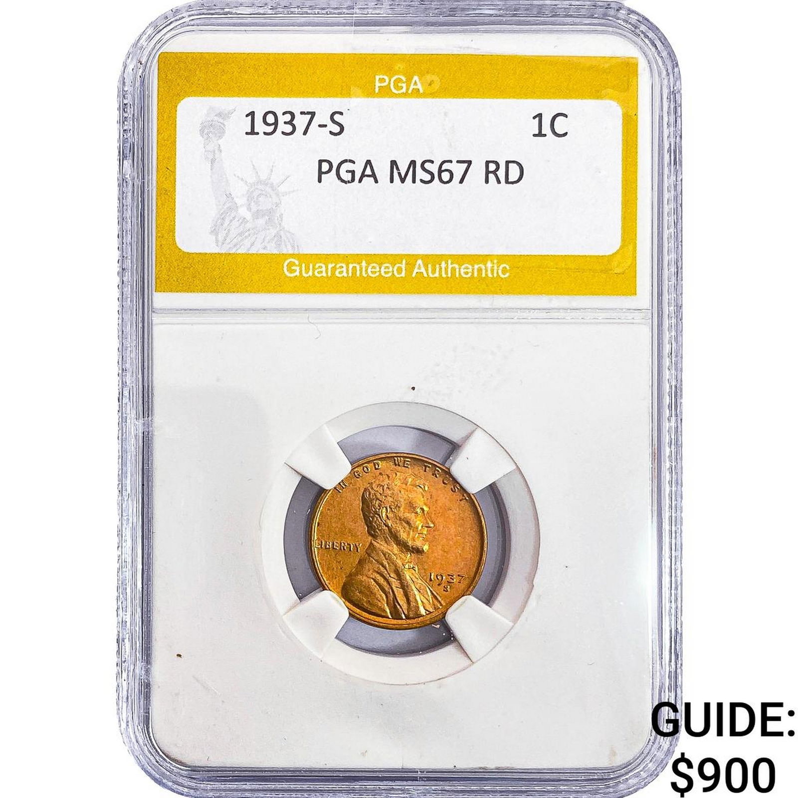 1937-S Wheat Cent PGA MS67 RD (1 of 2)