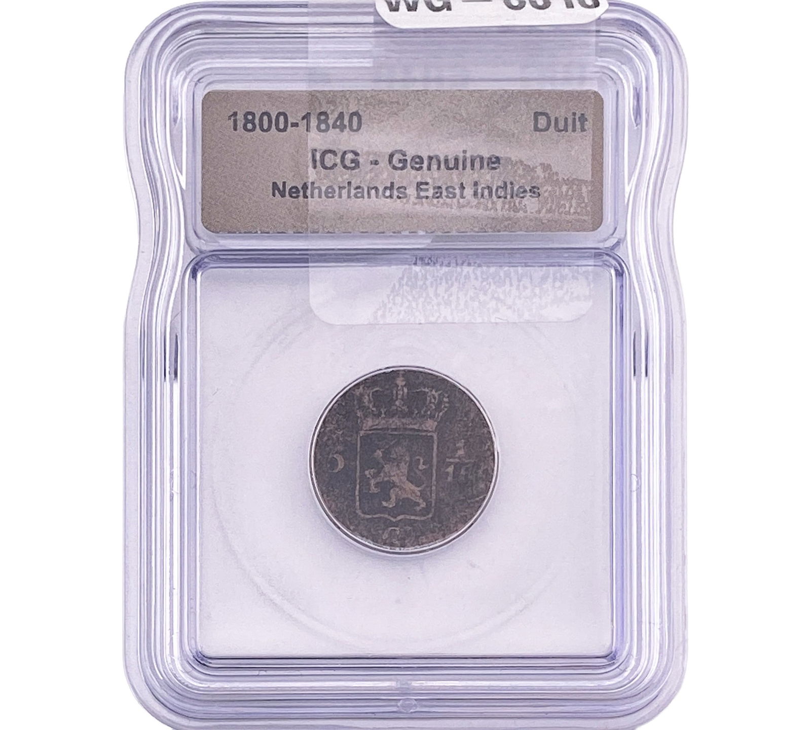 1800-1840 Netherlands East Indies ICG Genuine: 1800-1840 Netherlands East Indies ICG Genuine
