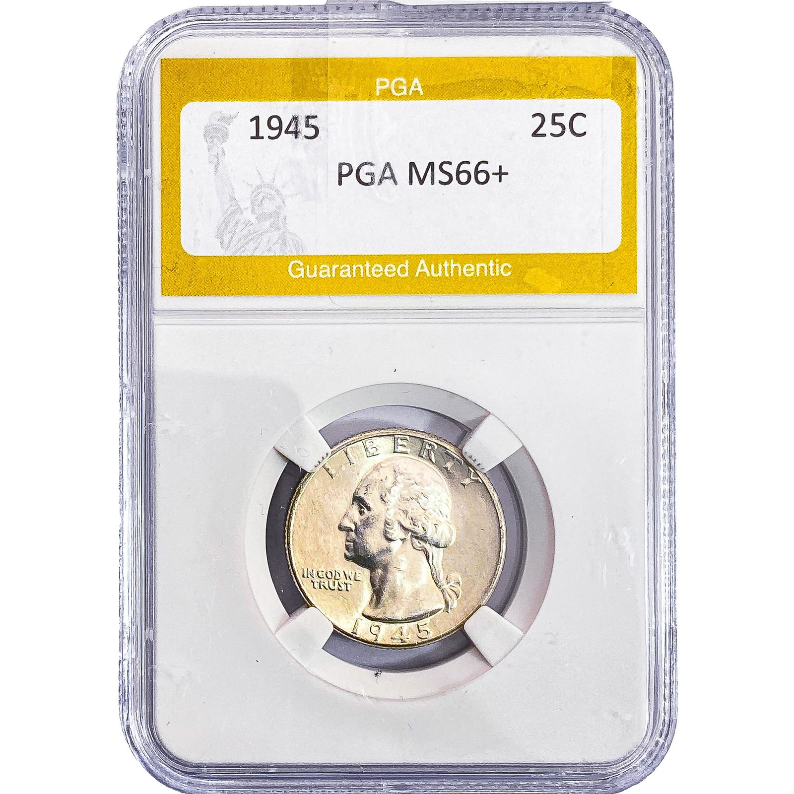 1945 Washington Silver Quarter PGA MS66+: 1945 Washington Silver Quarter PGA MS66+