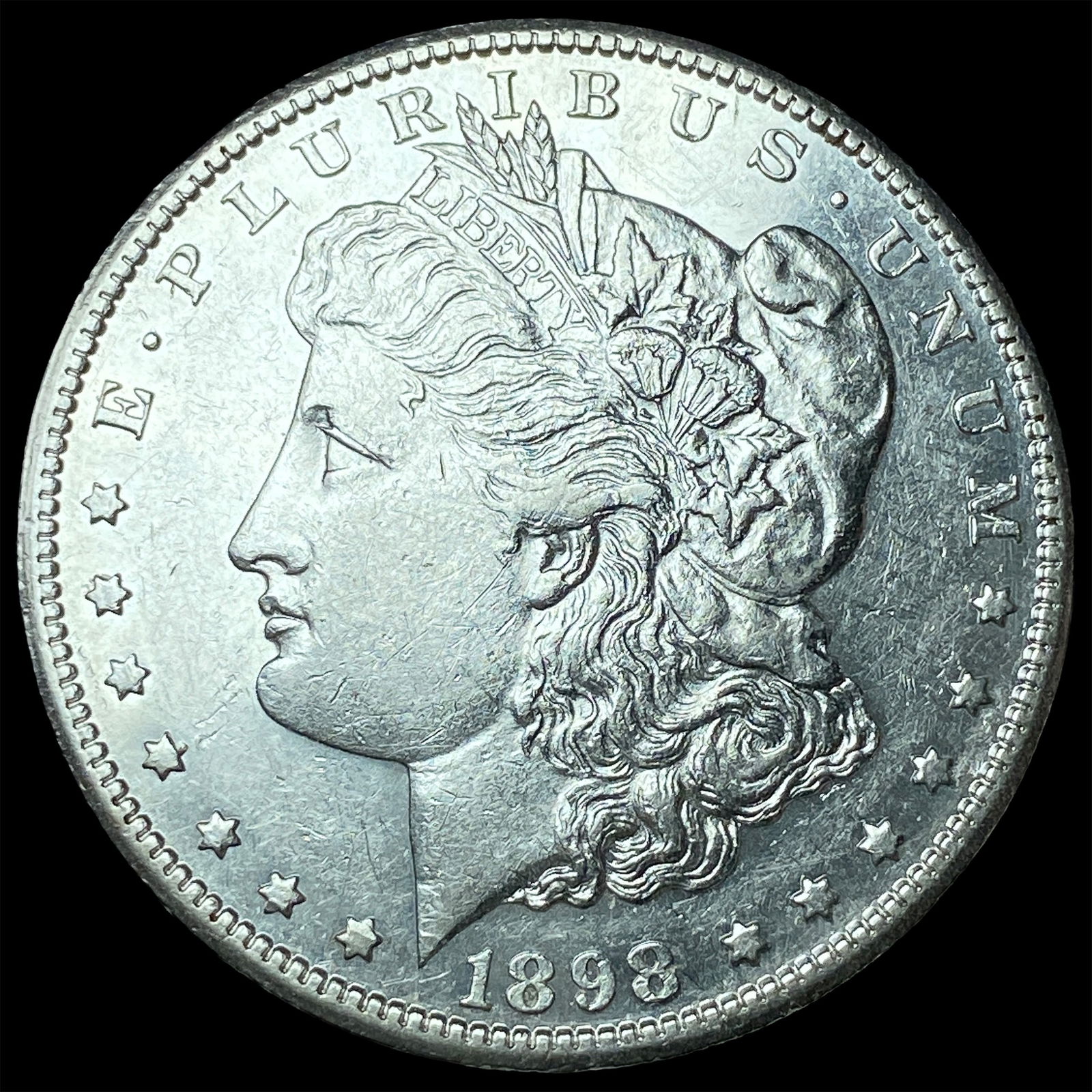 1898-S Silver Morgan Dollar CLOSELY UNCIRCULATED: 1898-S Silver Morgan Dollar CLOSELY UNCIRCULATED